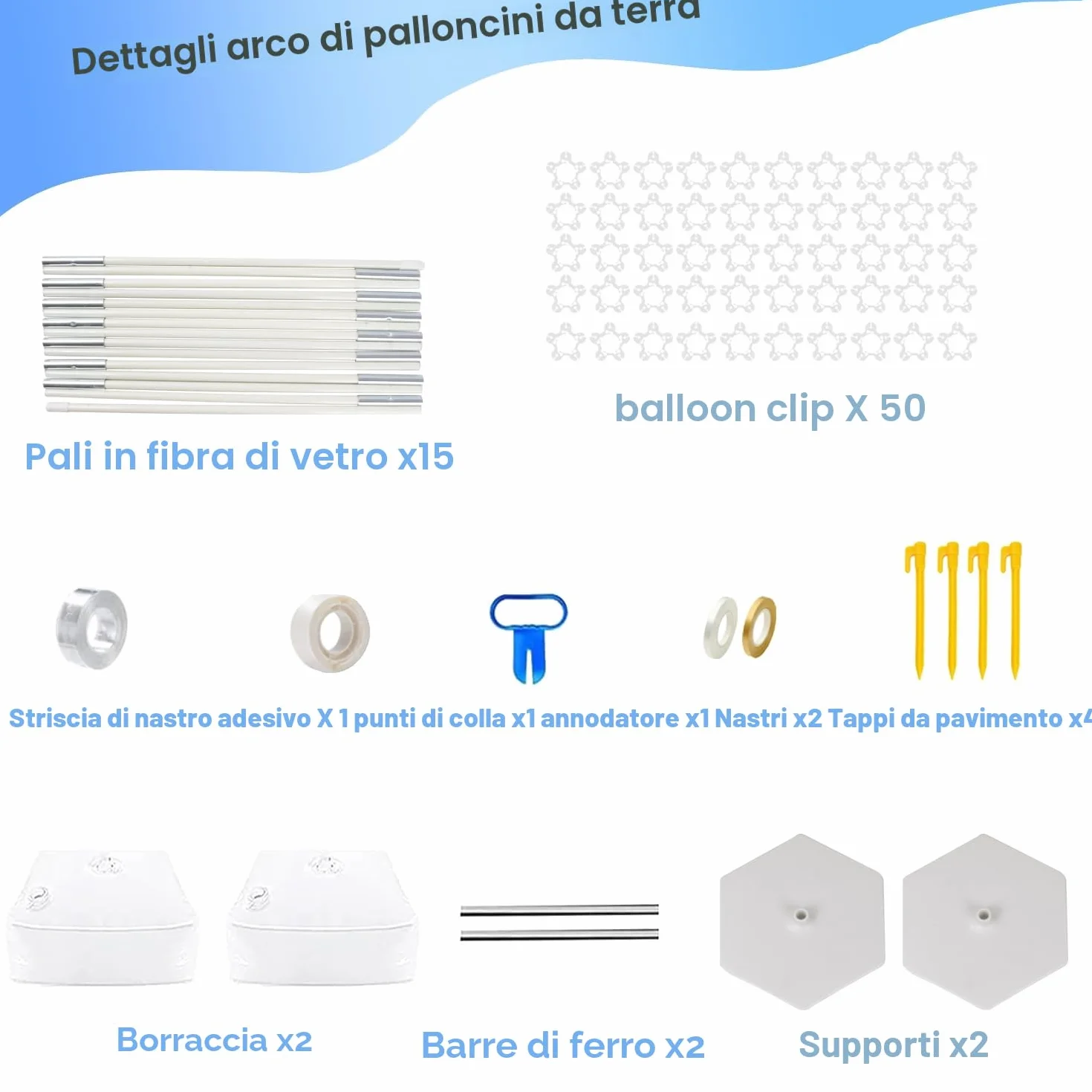 PILIN Kit arco di palloncini riutilizzabile Arco di palloncini bianco 2,3x3,2M regolabile per matrimoni, lauree, compleanni, decorazioni di Natale