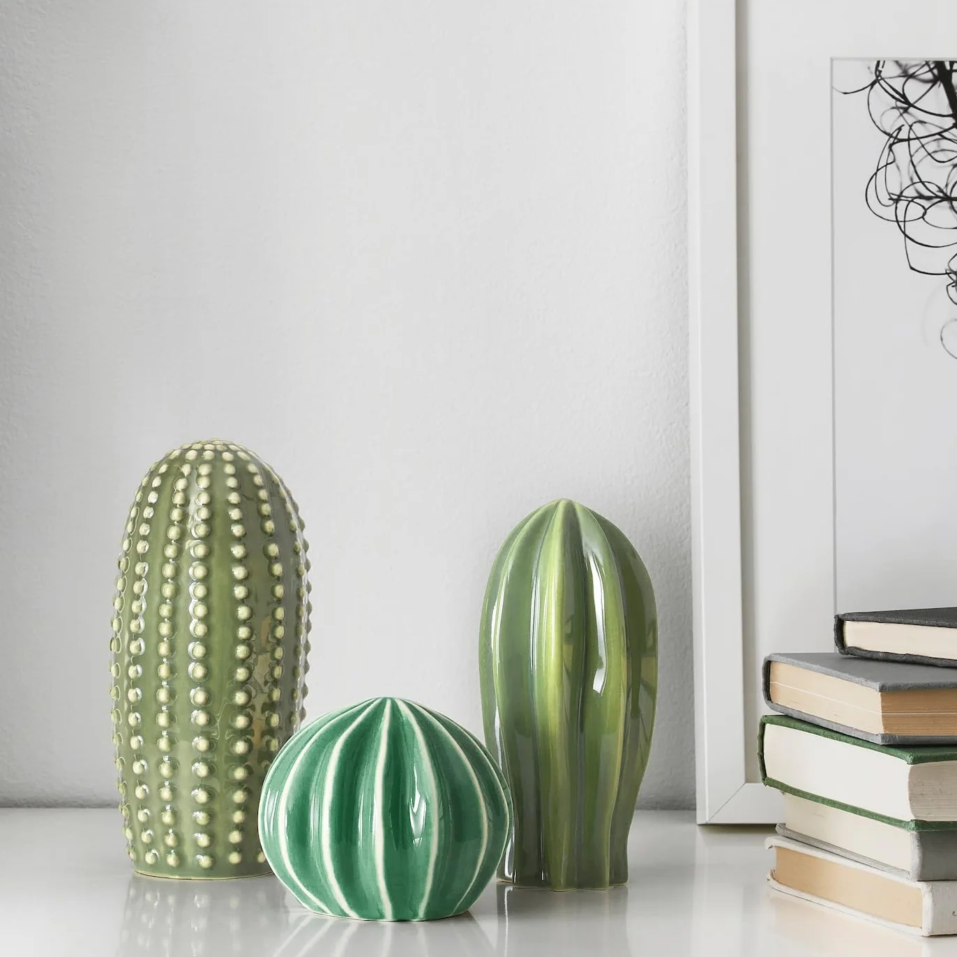 IKEA.. SJÄLSLIGT - Set di 3 decorazioni verdi