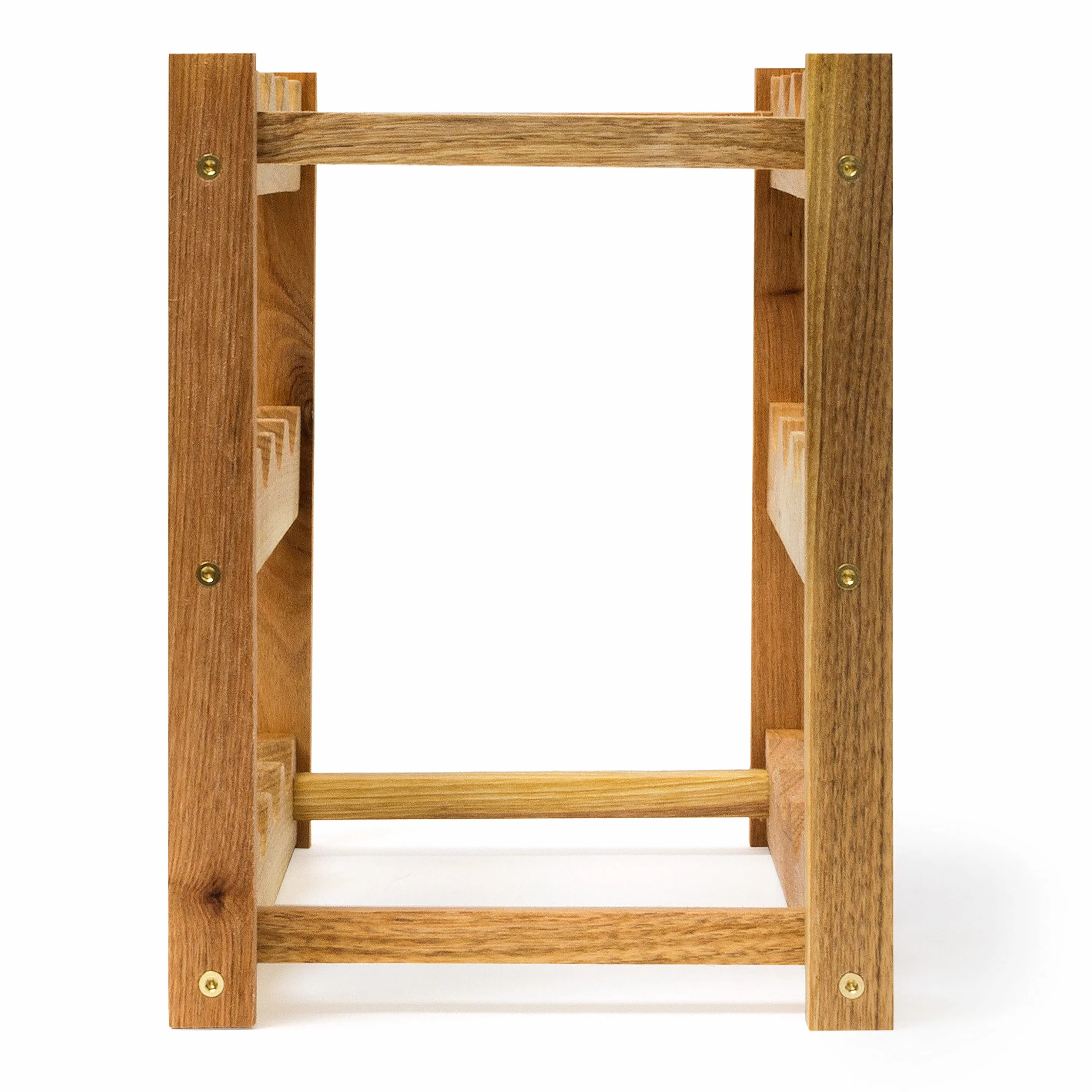 Relaxdays Portabottiglie Vino Legno Noce 3 Ripiani 12 Bottiglie 42x21x28 cm