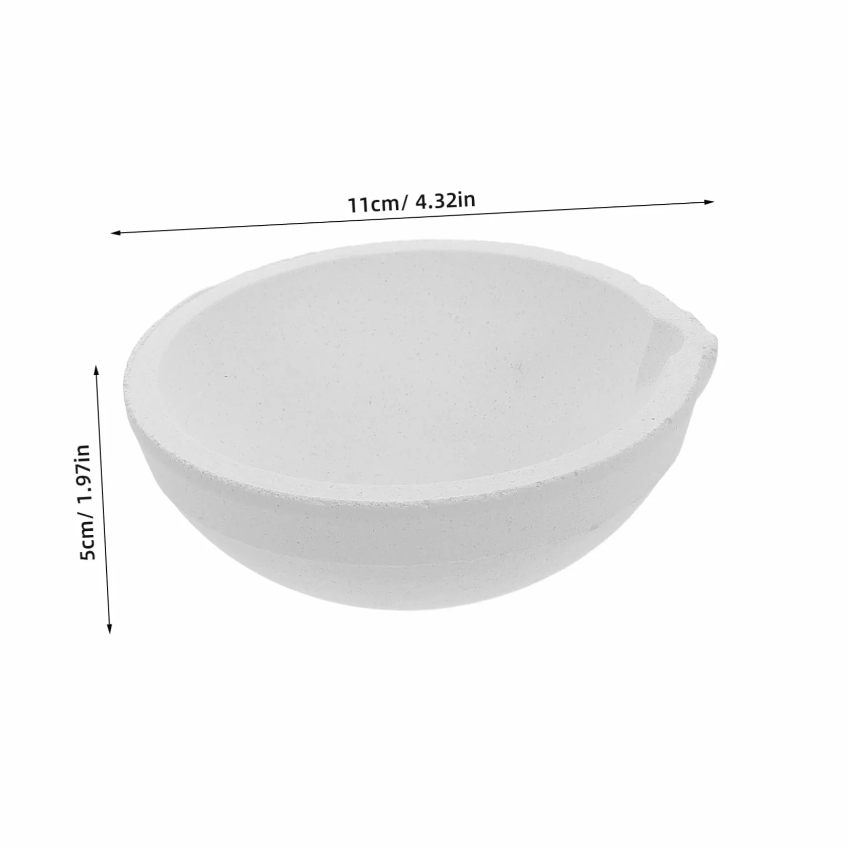 Ceramica Crucible Bowl 1000g per Oro Argento Laboratorio DIY