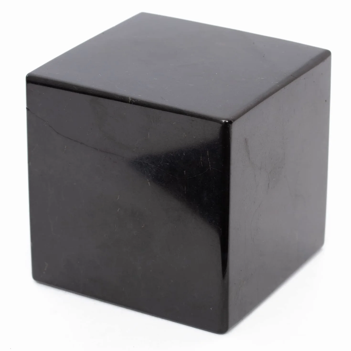 Igox Schungite Cubo Lucidate 50 mm Pietra Nera Protezione EMF Energie Negative 5 cm