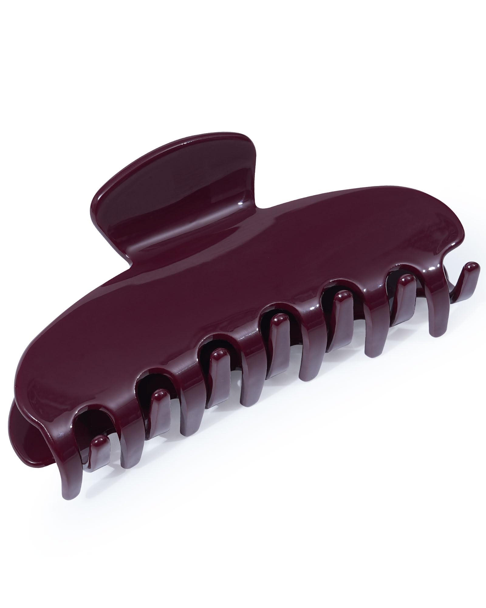 Large Polka Dot Acetate Hair Claw Clip (Red)