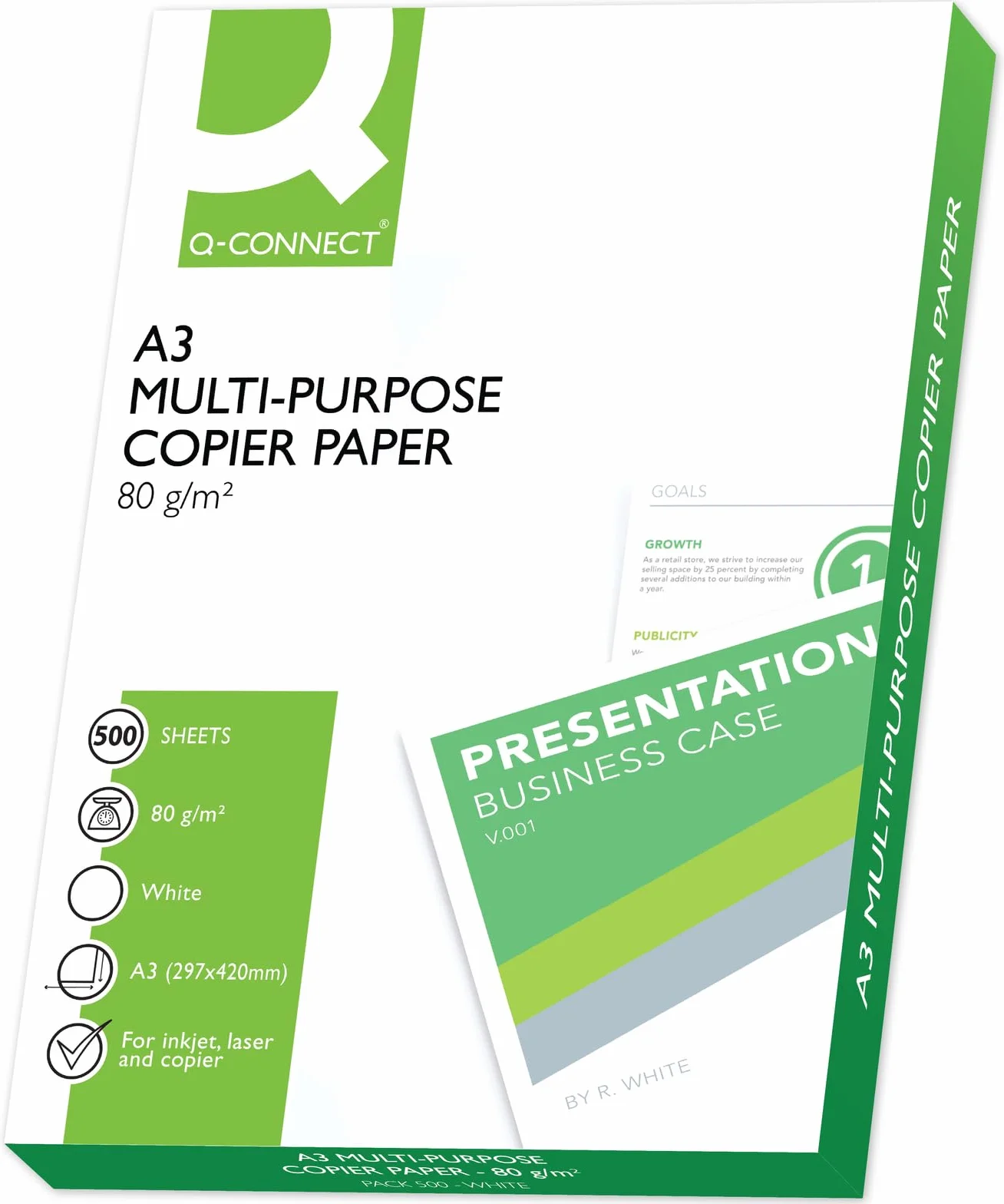 Q-CONNECT KF01089 Papier do kopiarek i drukarek A3 80 g/m² 500 ark