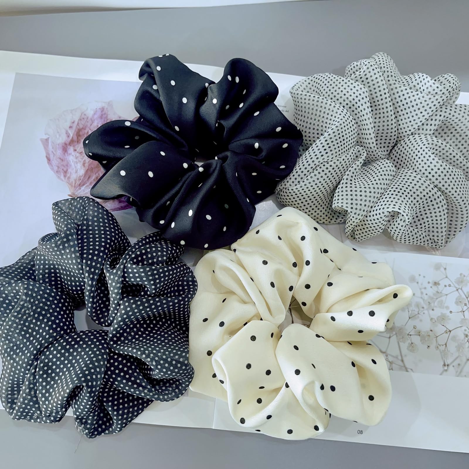 Elegant Oversized Satin Hair Scrunchie