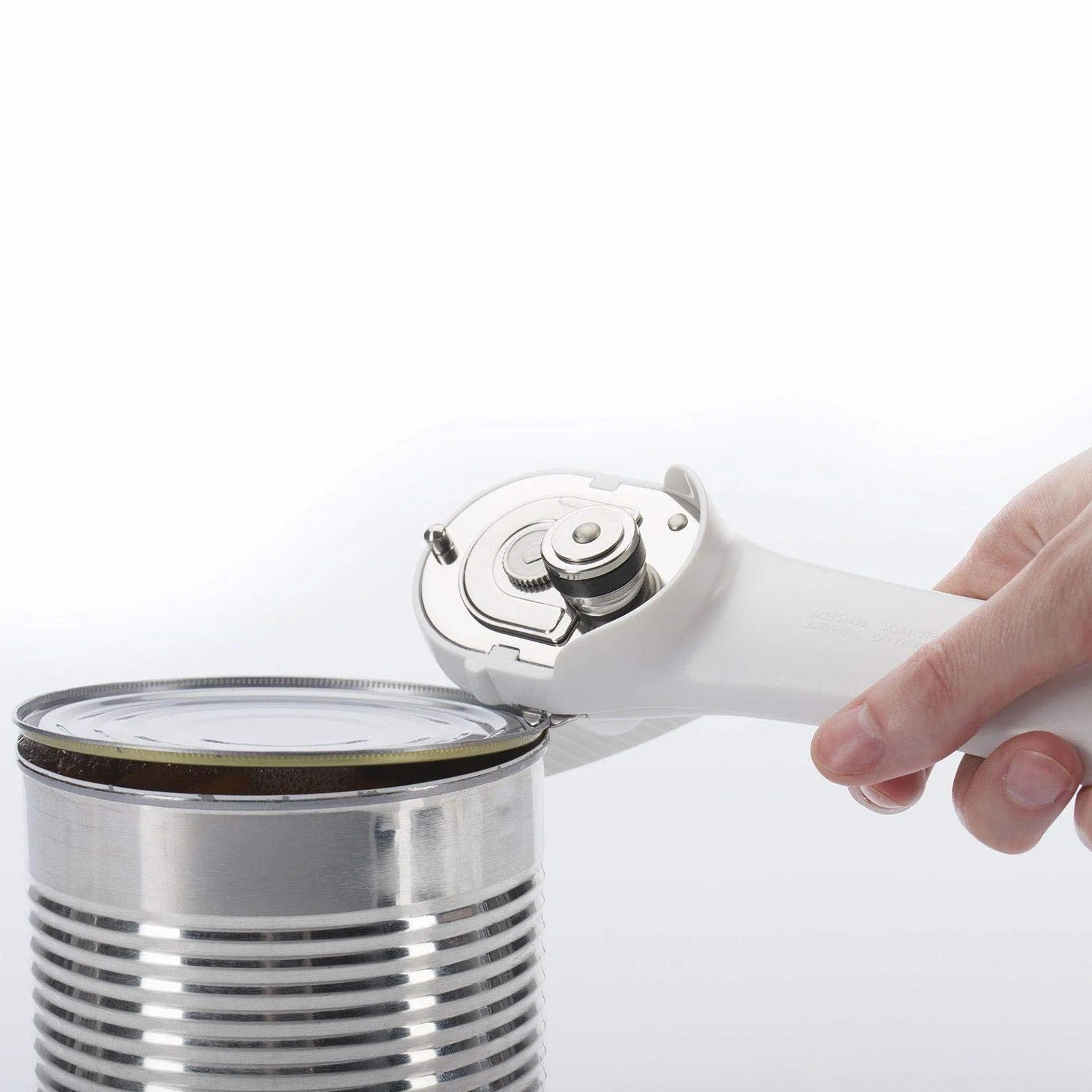Westmark Apriscatole sicuro con pinza 18 cm Acciaio inox Plastica Bianco