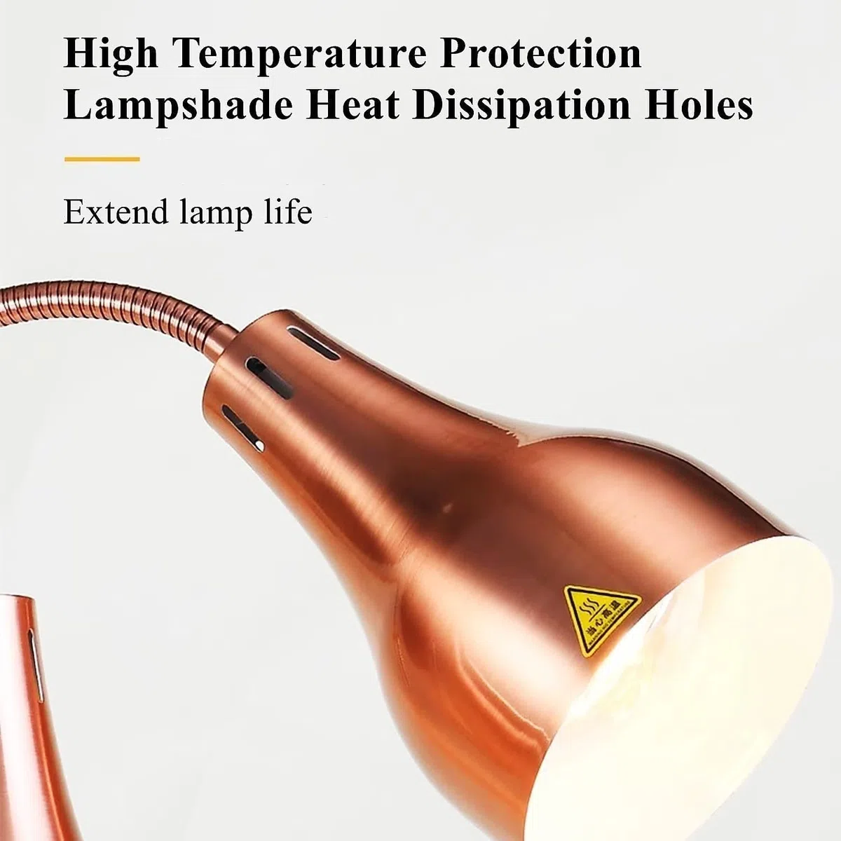Riscaldamento rapido Lampada riscaldante Portatile for Alimenti di qualità Commerciale(Rose)