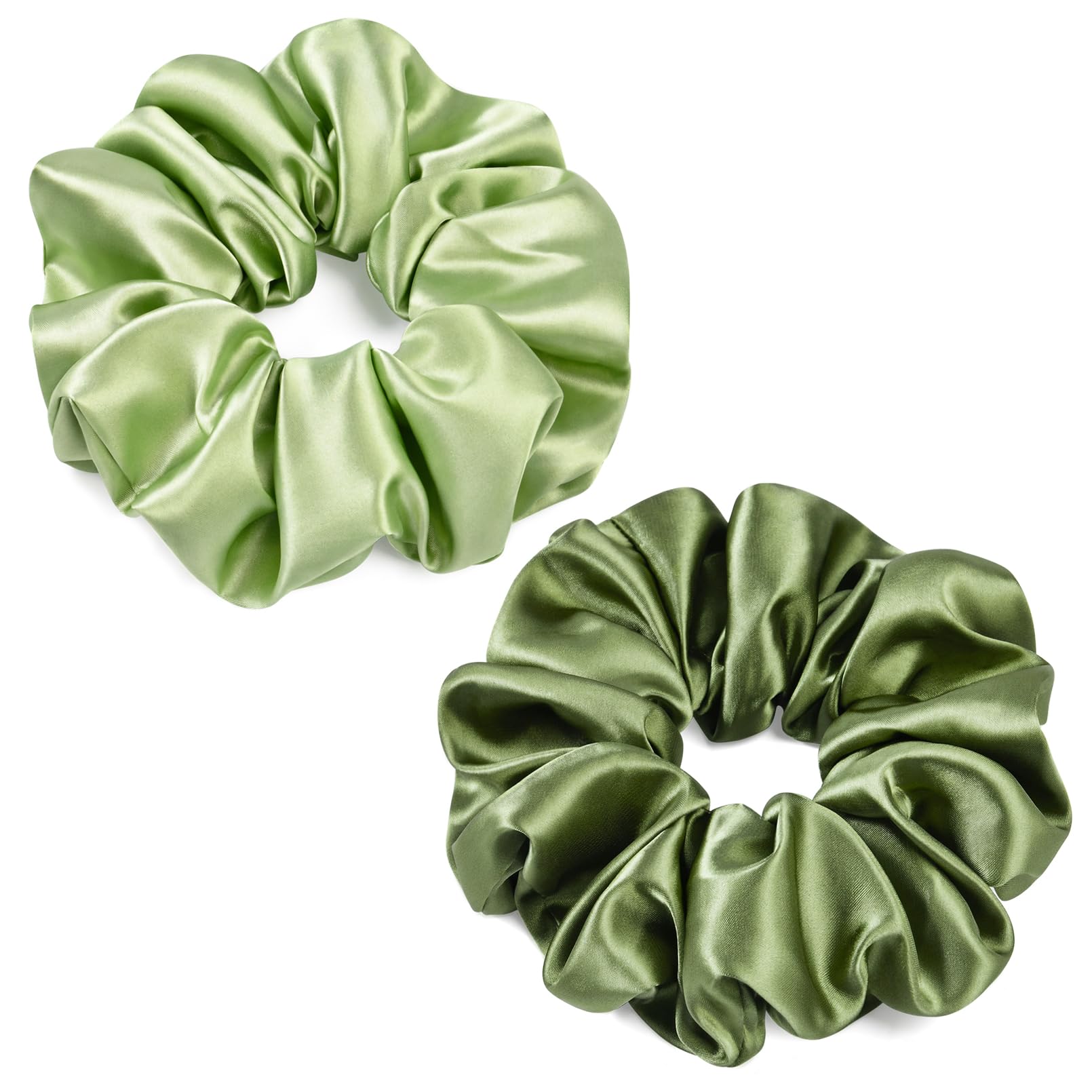 Luxe Oversized Satin Scrunchie Duo