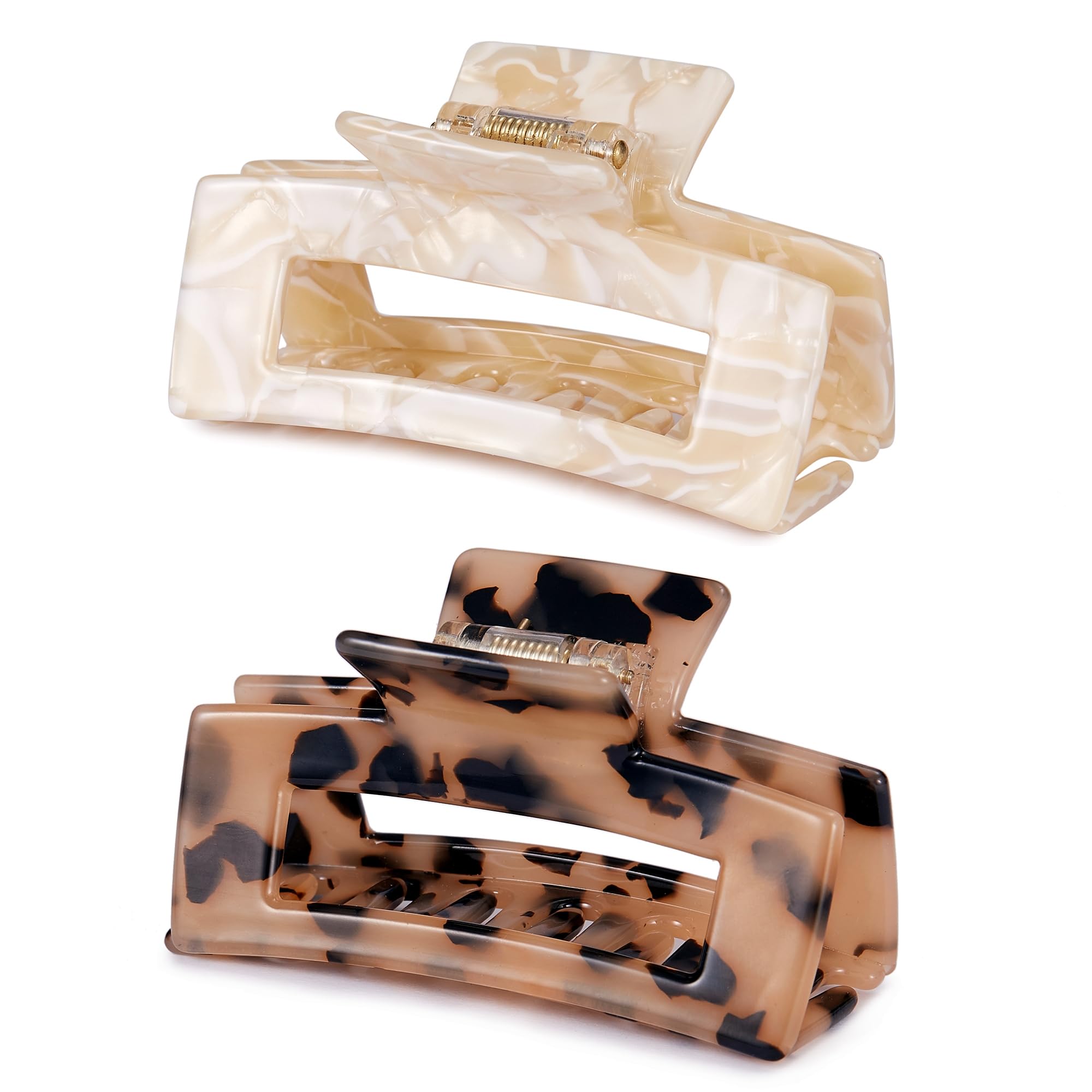 French Cutout Tortoise Acetate Claw Clip