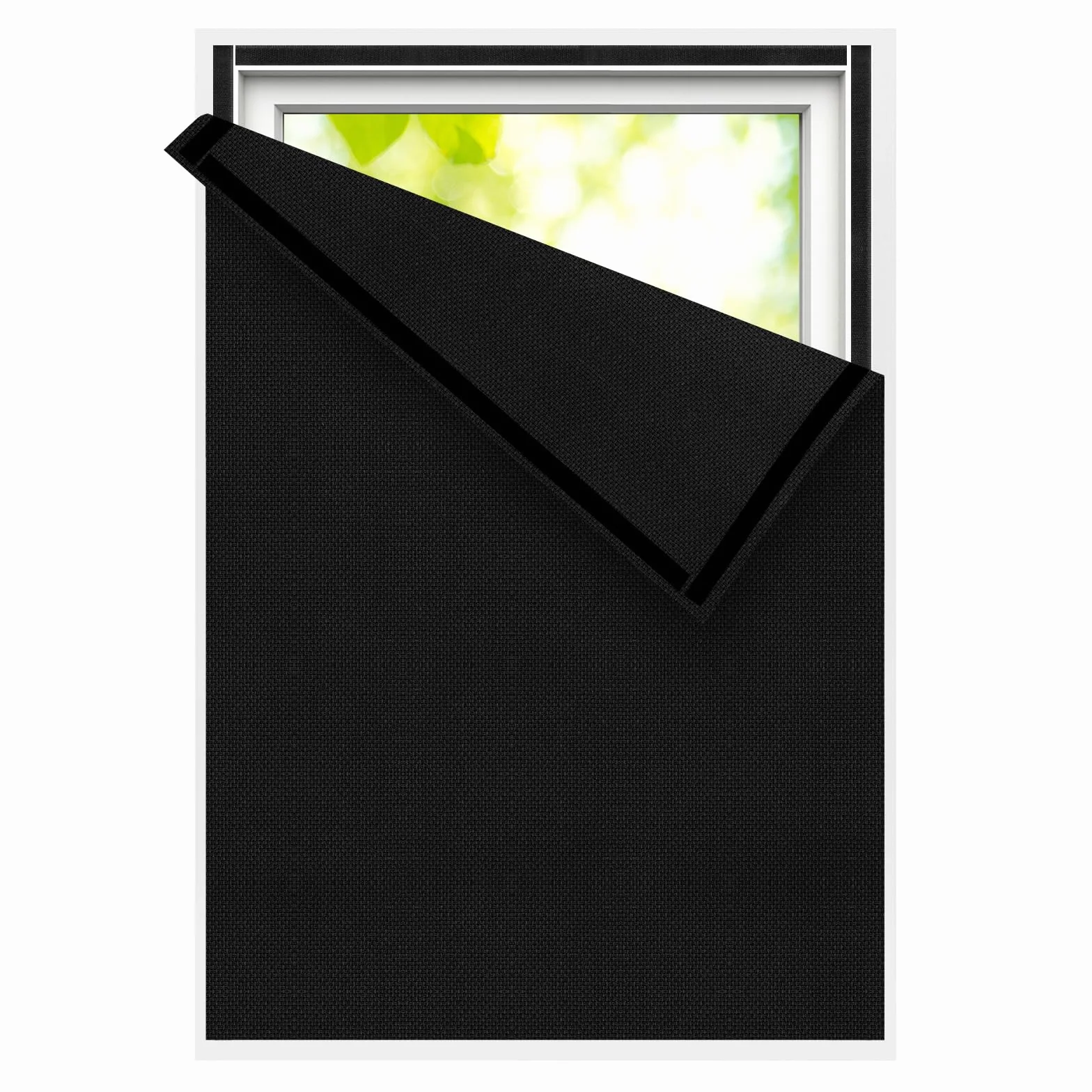 Edonkvi Tenda Oscurante Finestra,Tenda Lucernario Termiche,Telo Oscurante per Interni Senza Fori,Tendina Oscuranti Finestra Materiale di Lino,Tessuto Scuri per Finestre Interno,100% Blackout Curtains