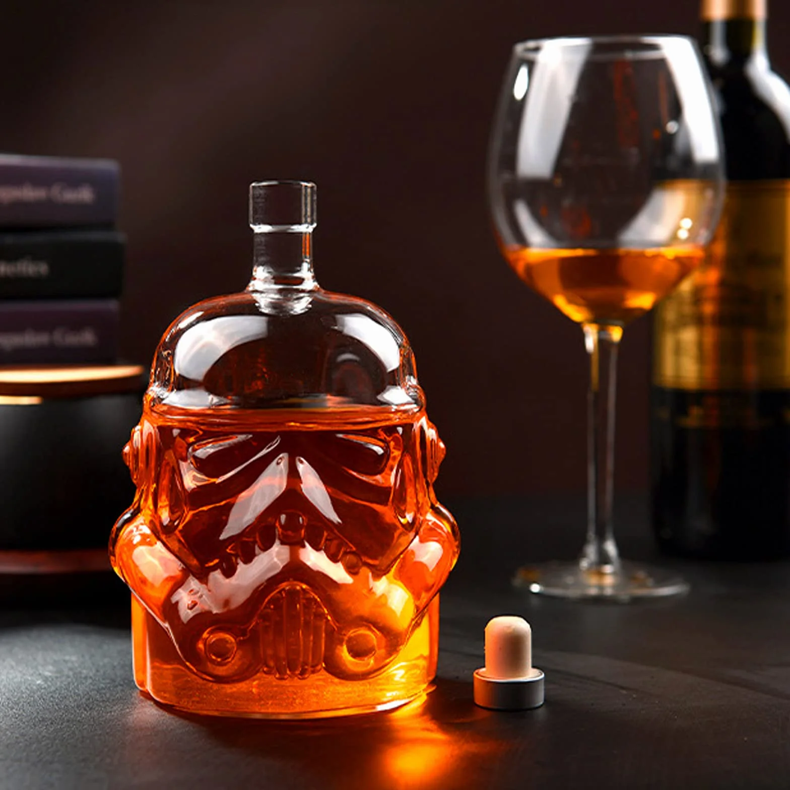 Caraffa da whisky, bicchiere da whisky, caraffa da whisky, per vino, liquore, scotch, bourbon, brandy, 750 ml