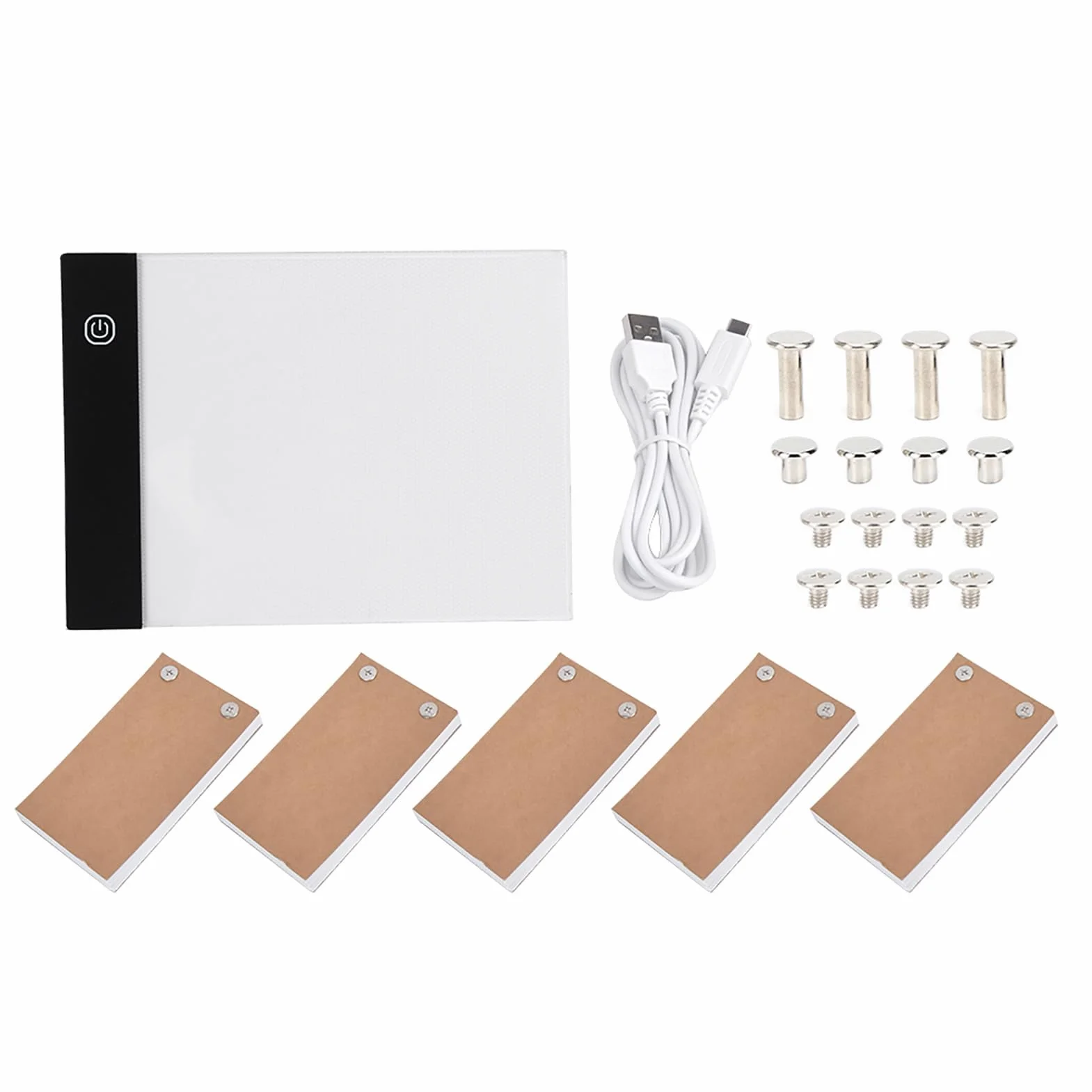 Kit Flip Book A6 con Pad Luminoso LED per Disegnare e Ricalcare, Set Animazione