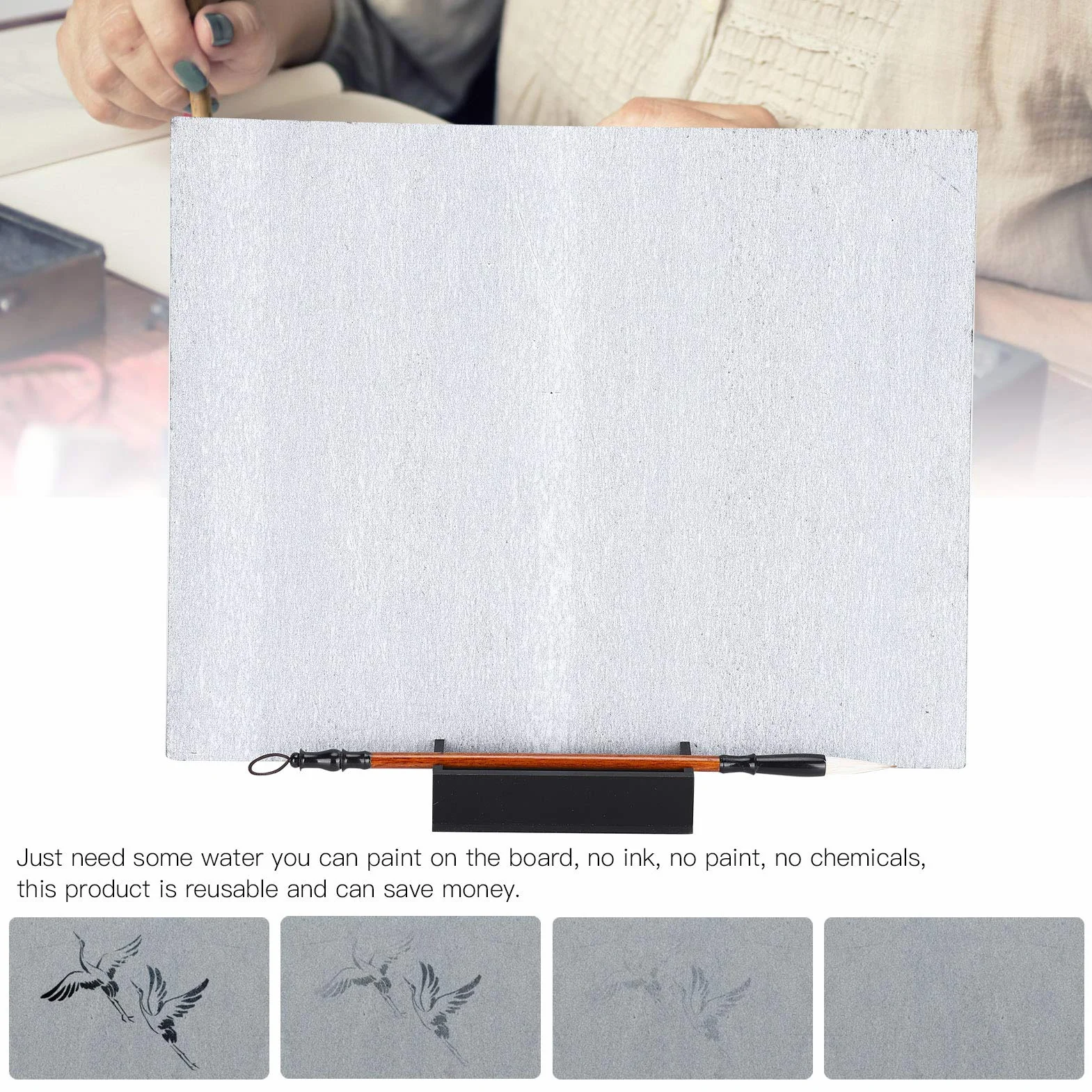 Tavola per artisti Disegno ad acqua Pittura Lavagna per scrivere Rilassamento in acqua Meditazione Arte Set di pittura ad acqua senza inchiostro School Supplies