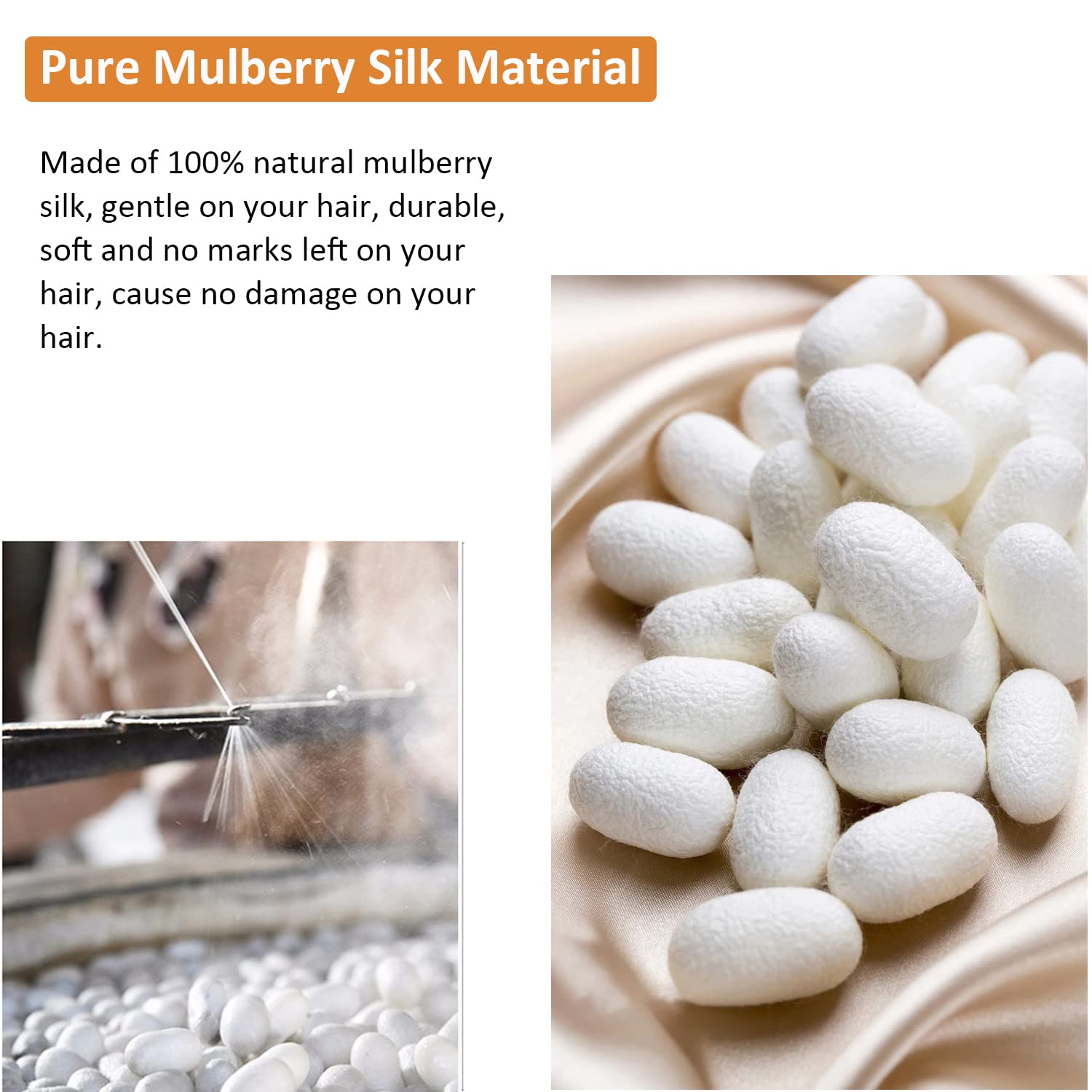 Mulberry Silk Skinny Hair Scrunchies