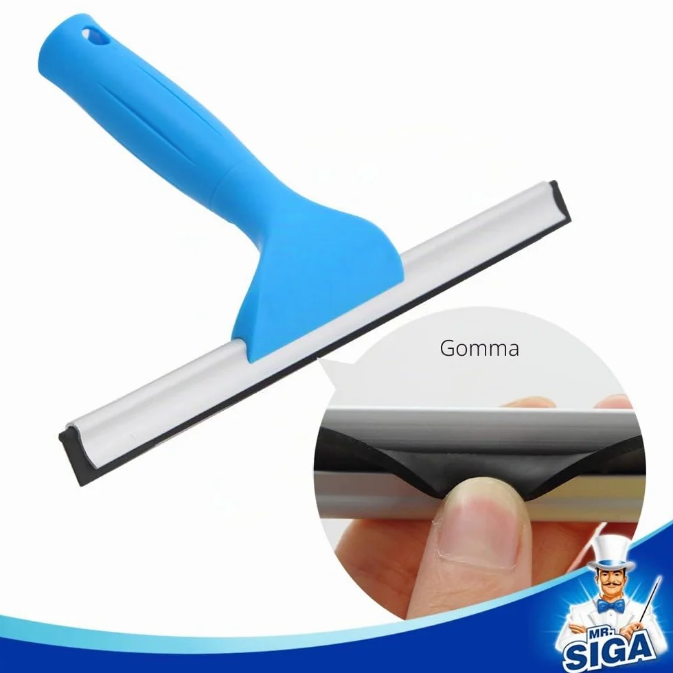 MR.SIGA Combo per la pulizia dei vetri - Tergivetro e lavavetri in microfibra, dimensioni: 25 cm