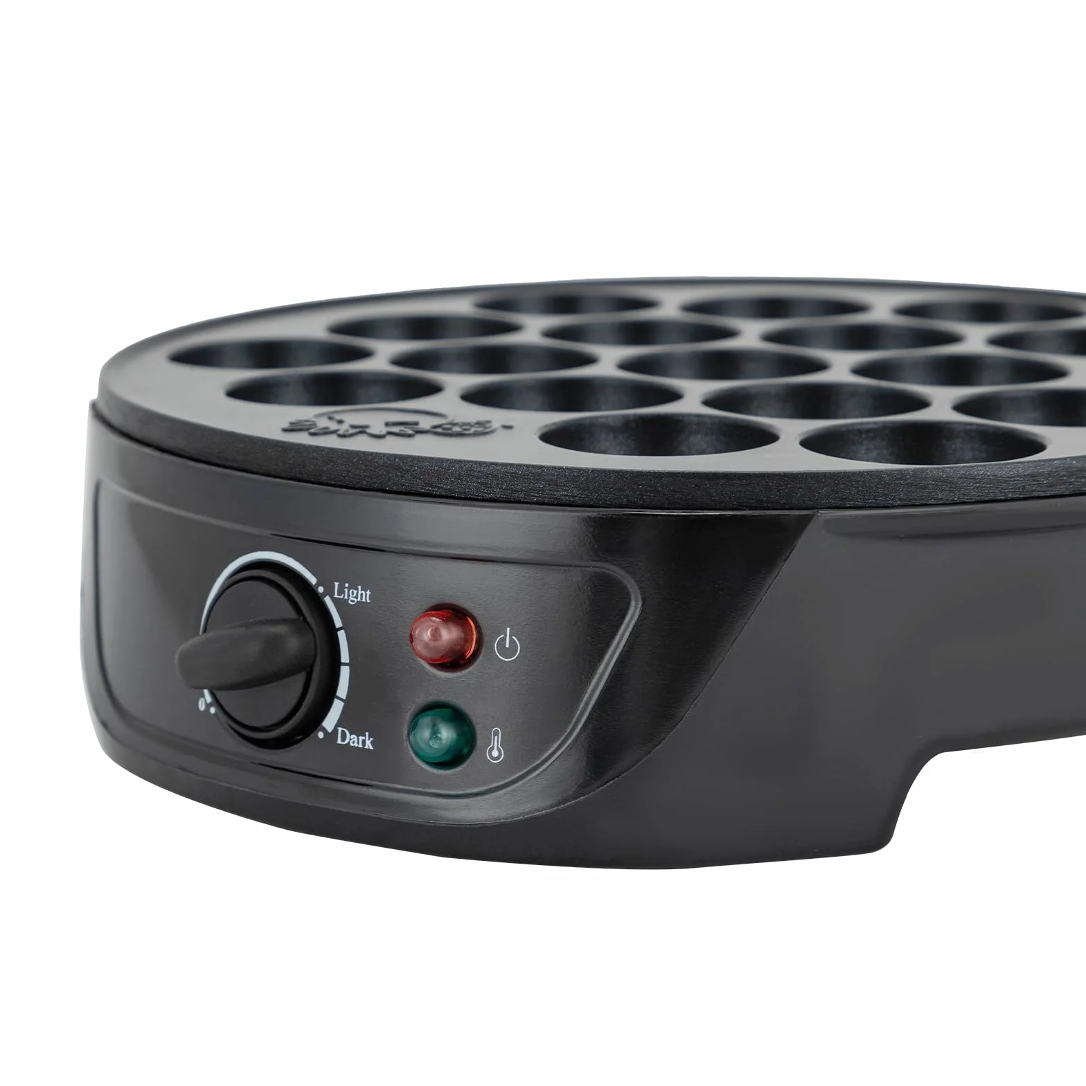 750W Takoyaki Maker Elettrico 18 Fori Antiaderente Nero Bistecchiera Poffertjes