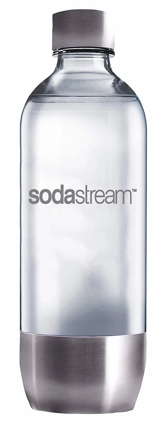 Sodastream Butelka Pet 1 L Ze Stalową Pokrywką I Dnem, Uniwersalna