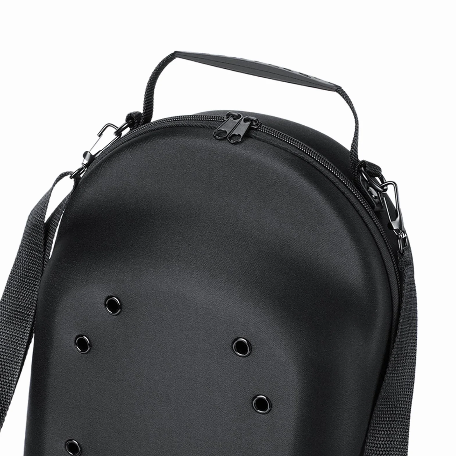 F Fityle Custodia per cappelli, organizer per cappelli rigidi, custodia per zaino, borsa per cappelli da baseball, con manico, custodia da viaggio per, Nero