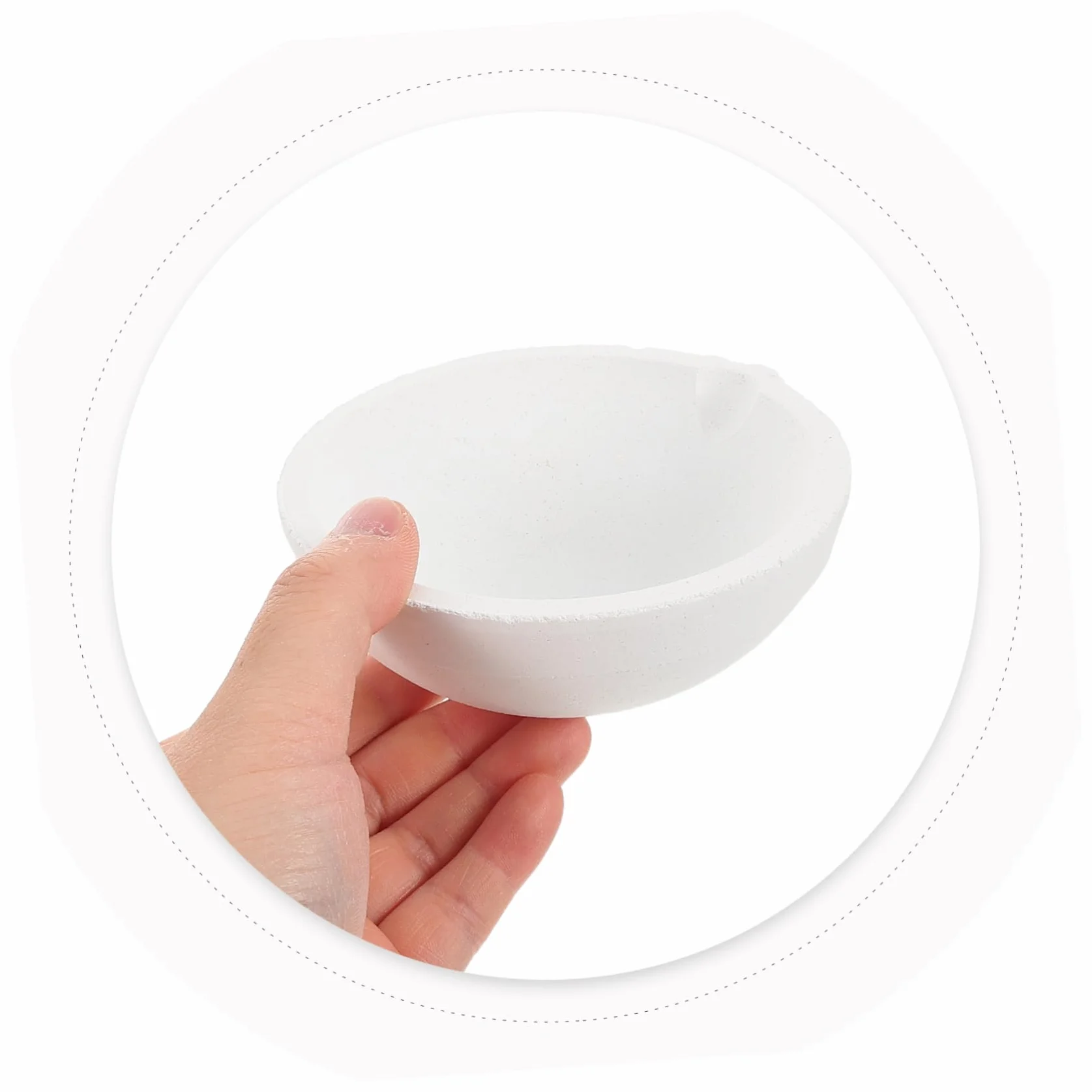 Ceramica Crucible Bowl 1000g per Oro Argento Laboratorio DIY