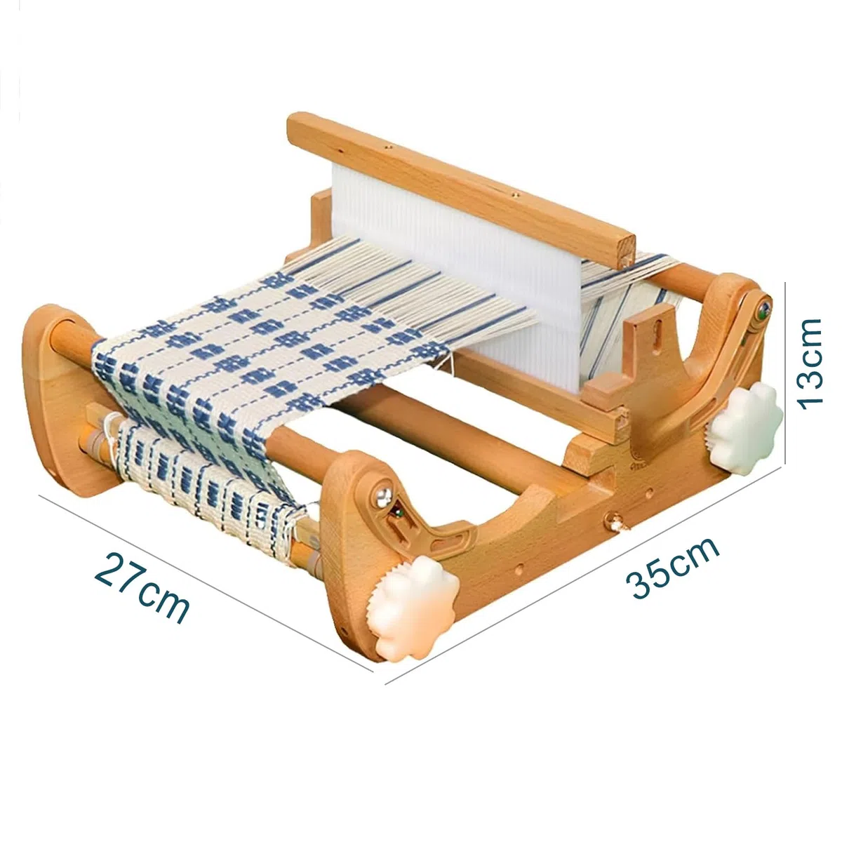 Kit Telaio per Tessitura da Tavolo in Legno, Macchina per Tessitura a Mano da Tavolo in Legno, per Sciarpe, sottobicchieri, tovagliette