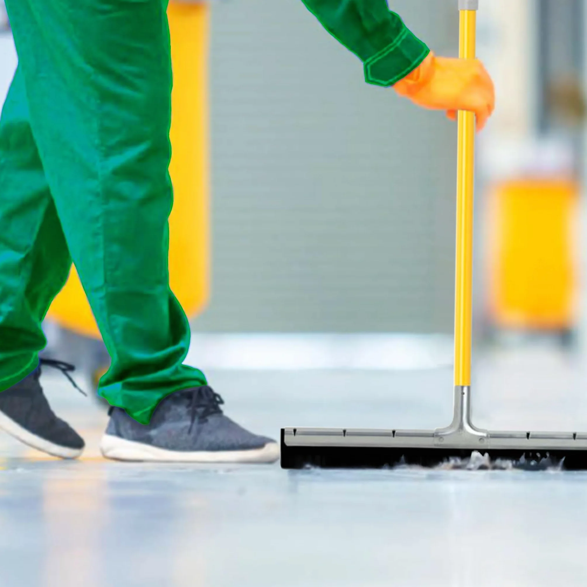 Apex Spingiacqua Spatola Pavimenti con Doppia Gomma 55cm e Solido Manico in Metallo, Tira Acqua