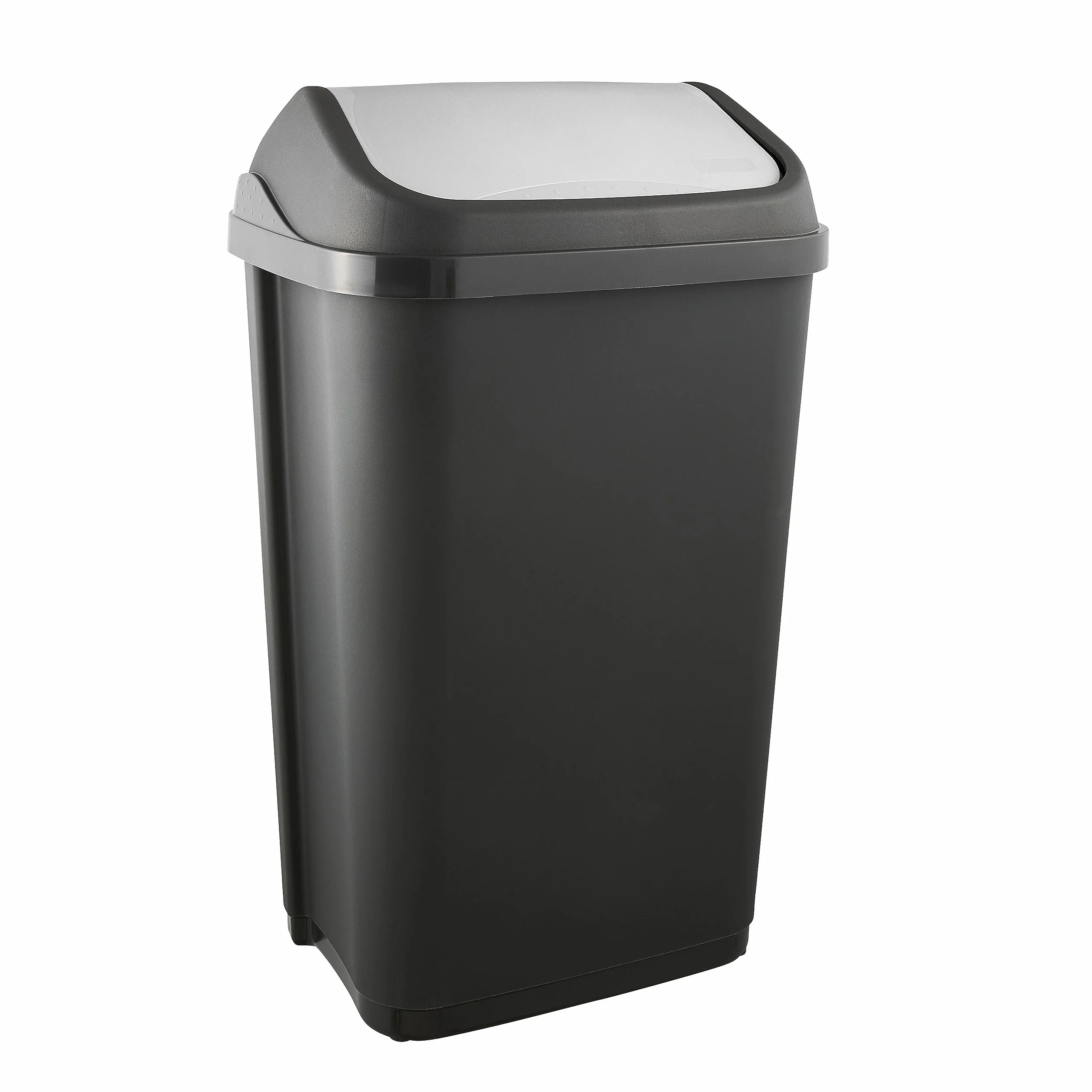 keeeper Pattumiera con Coperchio Basculante, 50 L, Swantje, Grigio Grafite