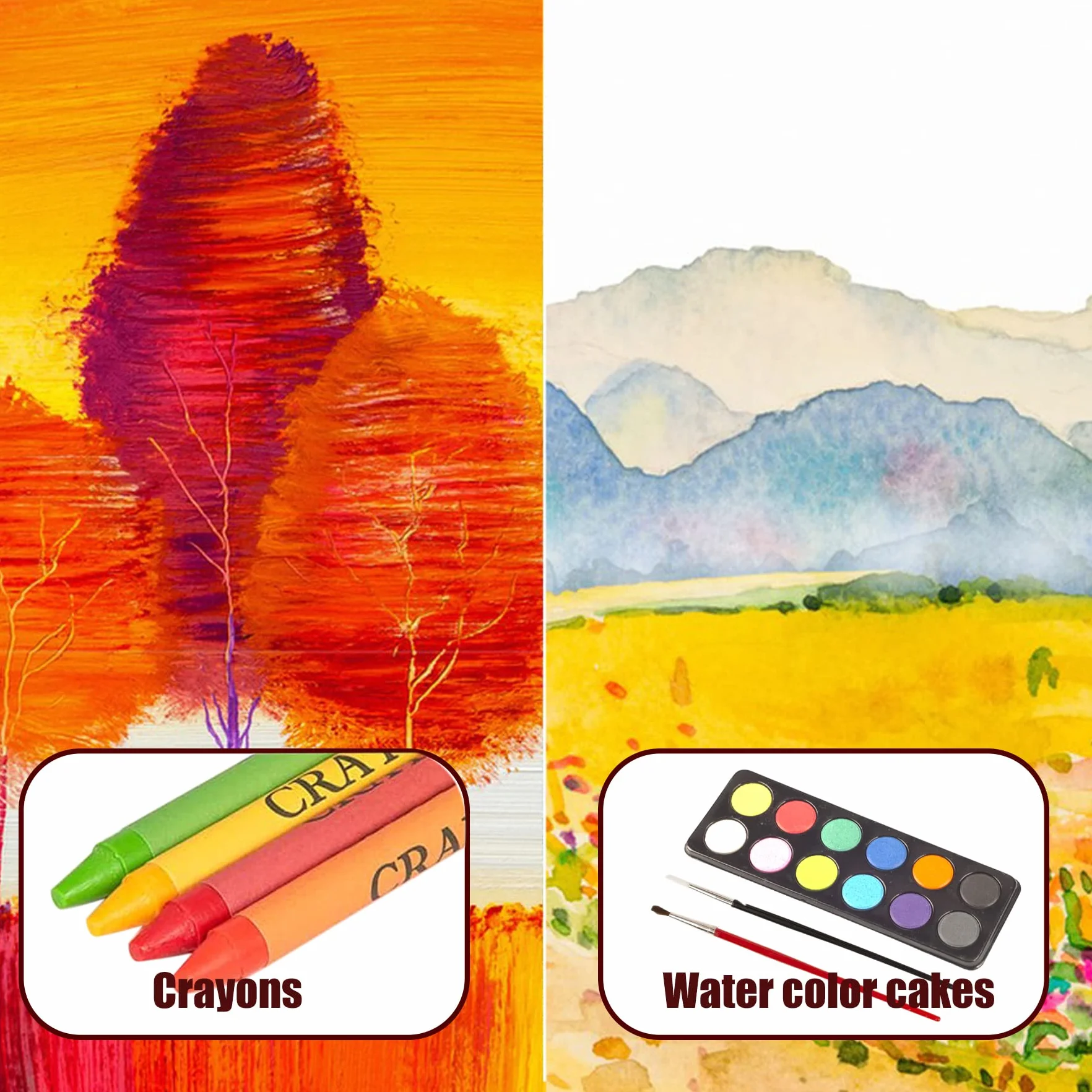 KINSPORY 150 pezzi valigetta colori bambina, pittura valigetta per bambini, Set per disegno, kit disegno acquarellabili bambini