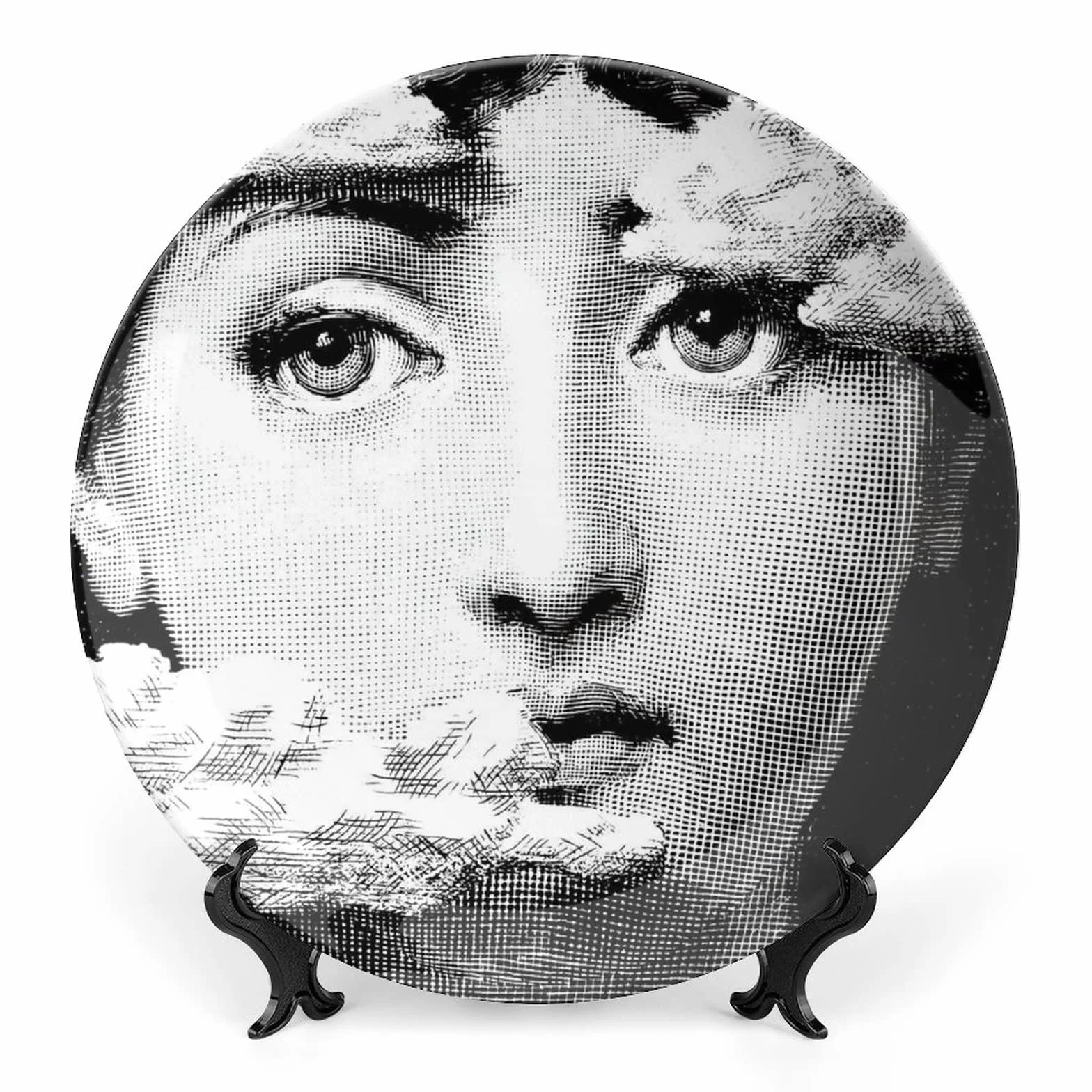Lina Cavalieri - Piatto decorativo da parete, decorazione misteriosa da appendere alla parete, con staffa e speciale gancio a molla, 25,4 cm, K3