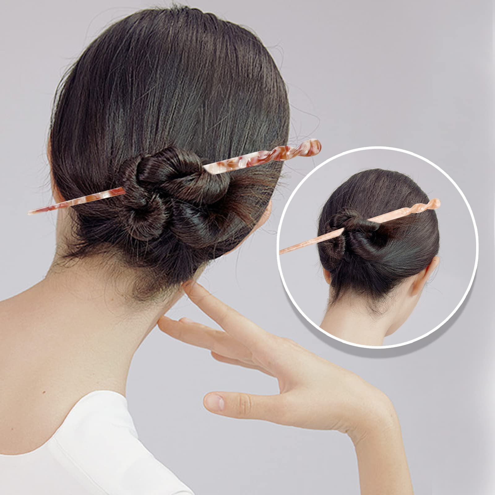 Vintage French Style Tortoise Hair Forks