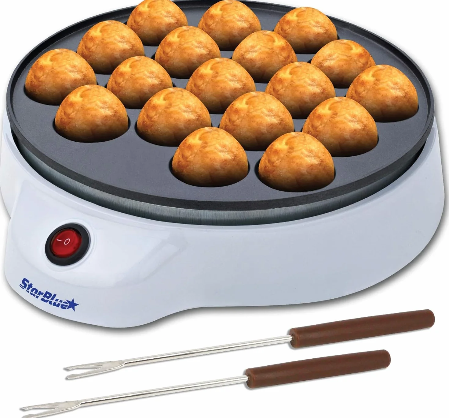 StarBlue Macchina per Takoyaki Elettrica 650W 220-240V 50/60Hz Spina Europa