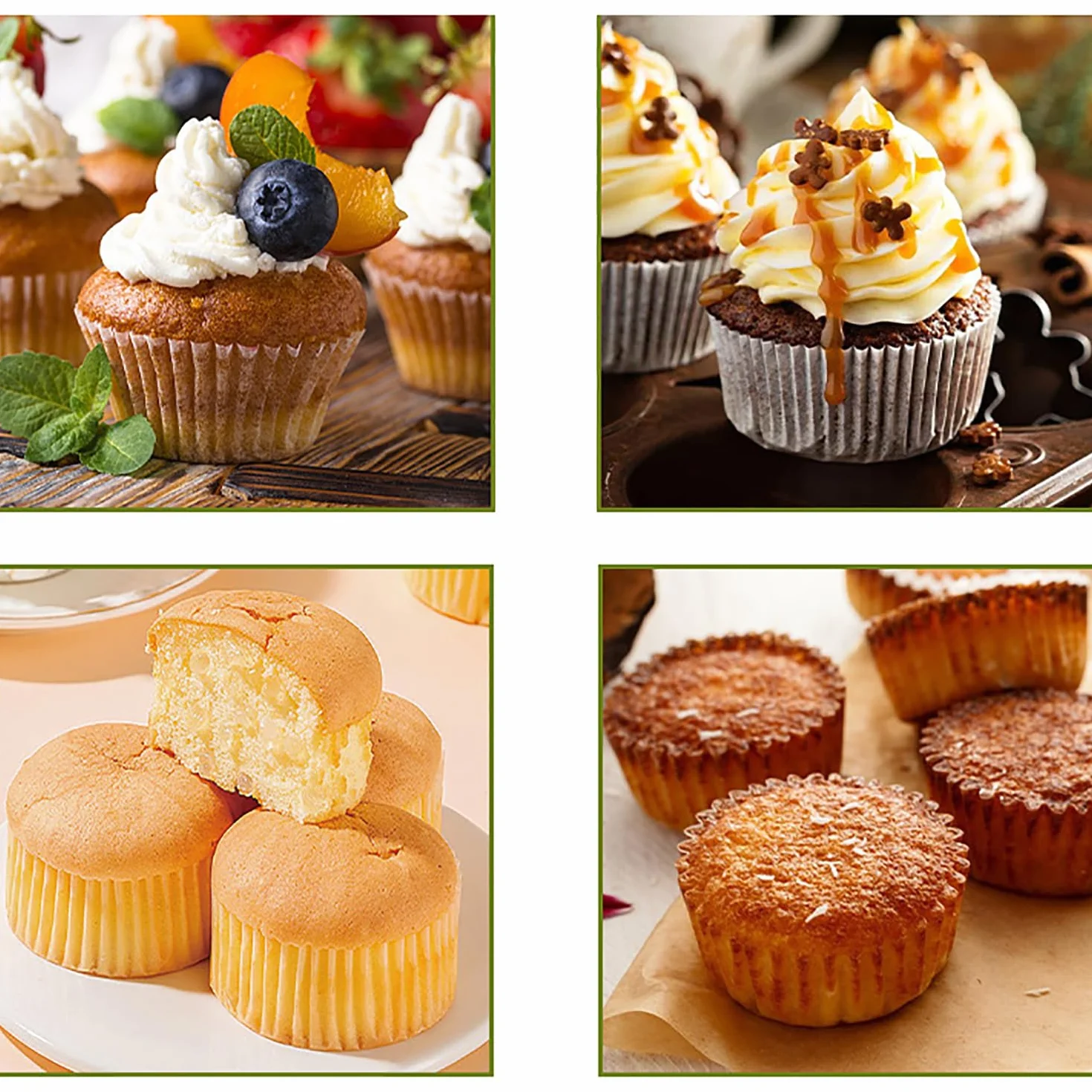 Macchina per cupcake elettrica 1000 W, rivestimento antiaderente, riscaldamento su entrambi i lati per 7 cupcake