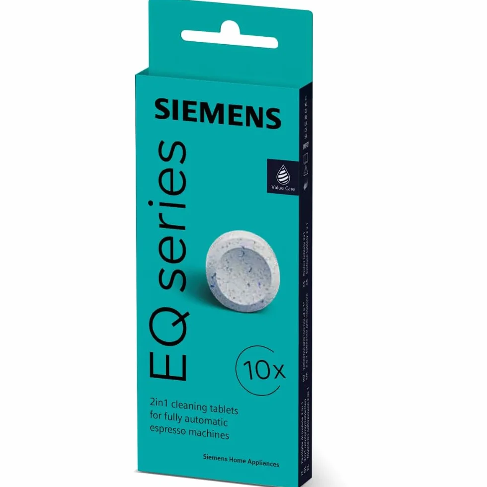 Siemens TZ80001B - Pastiglie per la pulizia EQ Bean to Cup Macchine da caffè, colore: Bianco
