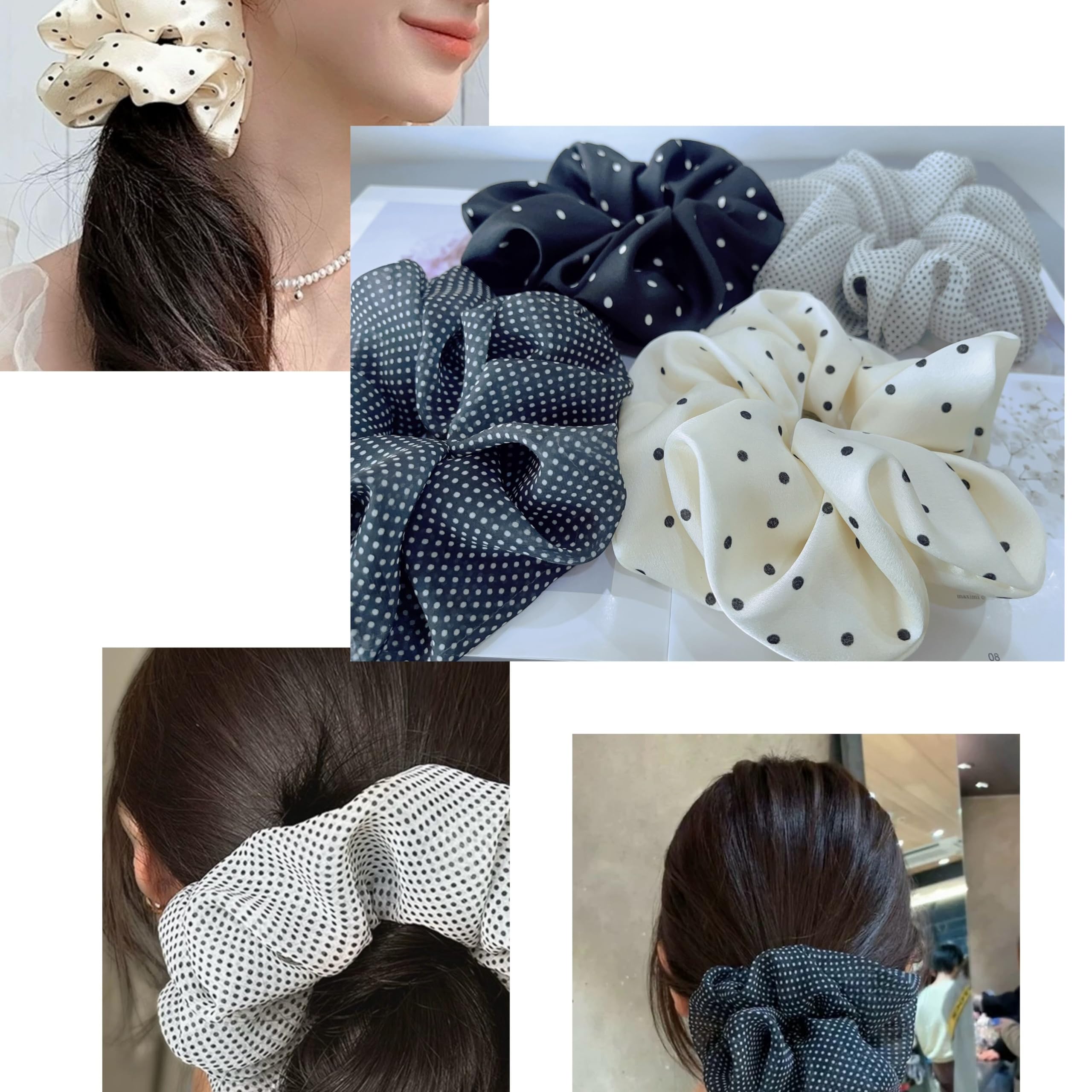 Elegant Oversized Satin Hair Scrunchie