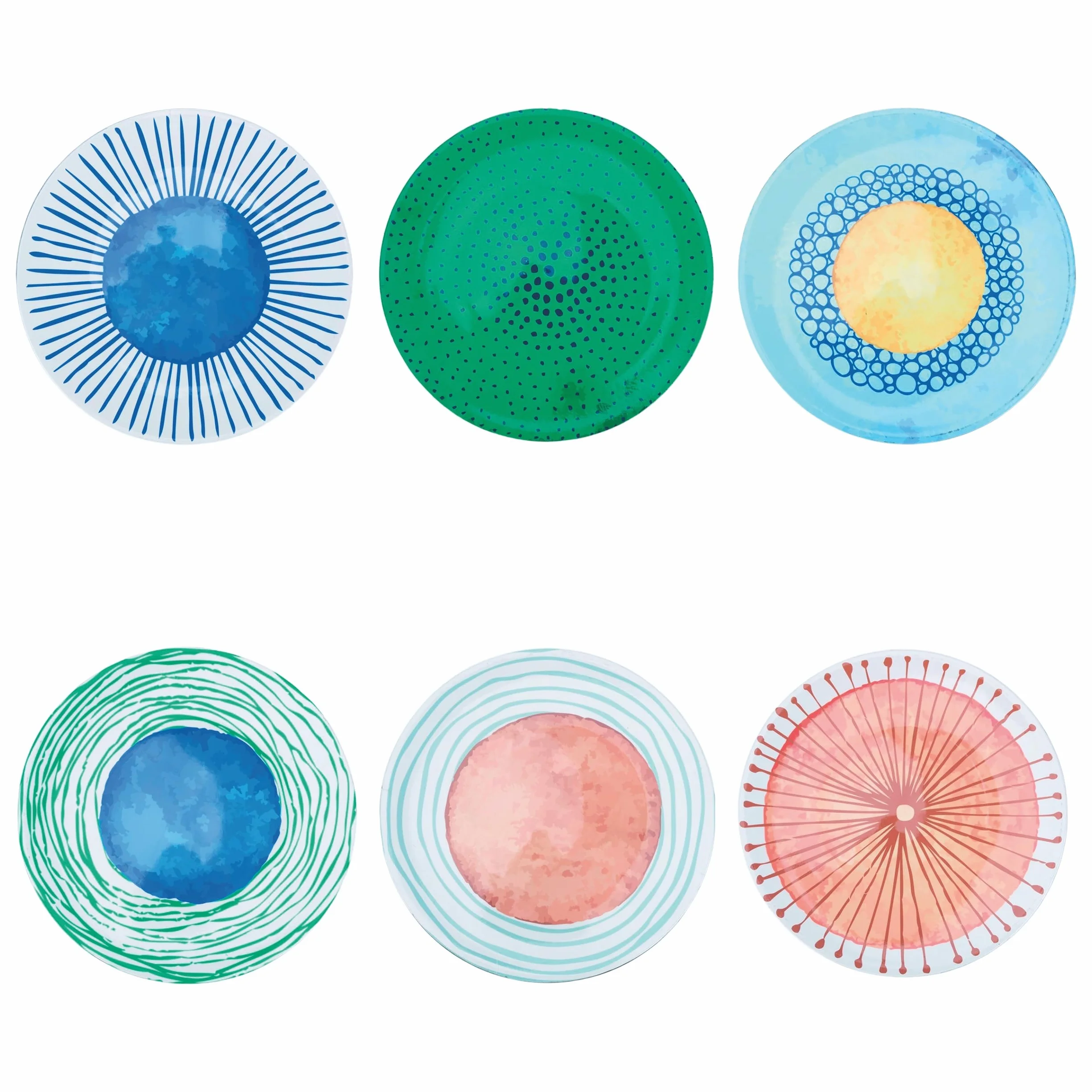Set 6 Sottopiatto Ø 33 cm Plastica PP Marea