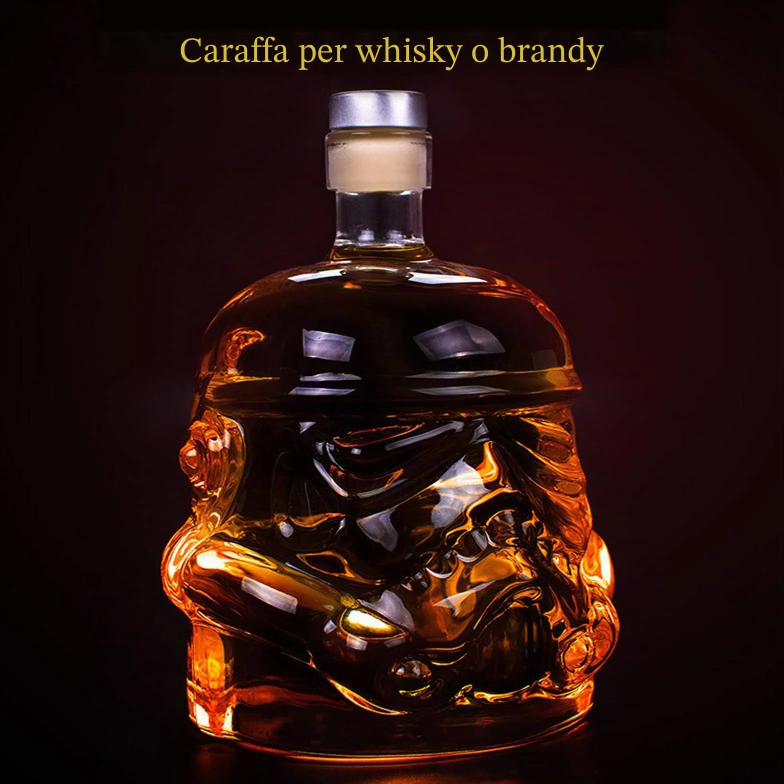 Caraffa da whisky, bicchiere da whisky, caraffa da whisky, per vino, liquore, scotch, bourbon, brandy, 750 ml