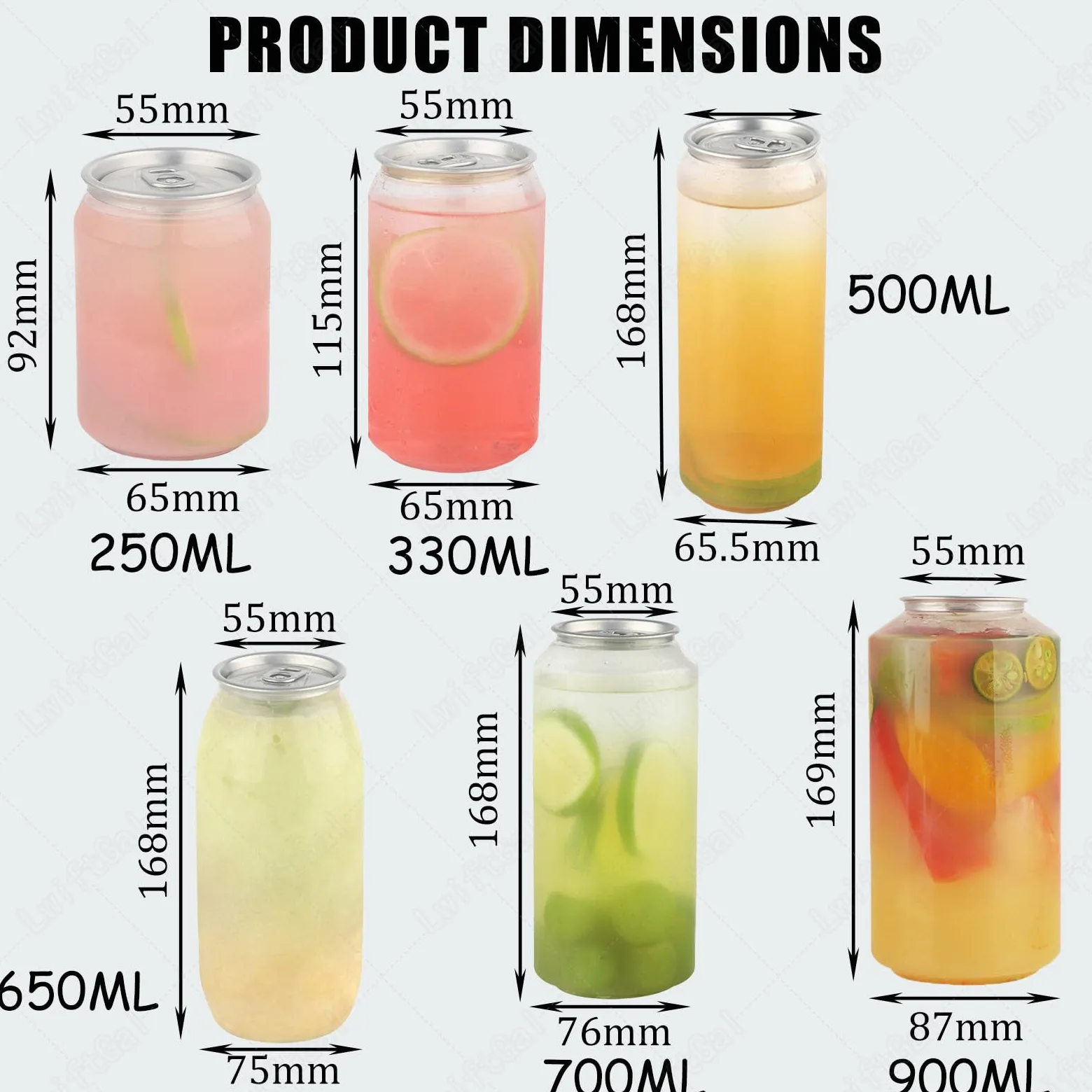 Bicchieri di plastica usa e getta trasparenti con design a prova di perdite e tappi in alluminio per succhi e boba, compatibili con sigillanti automatici per tazze, 500 ml