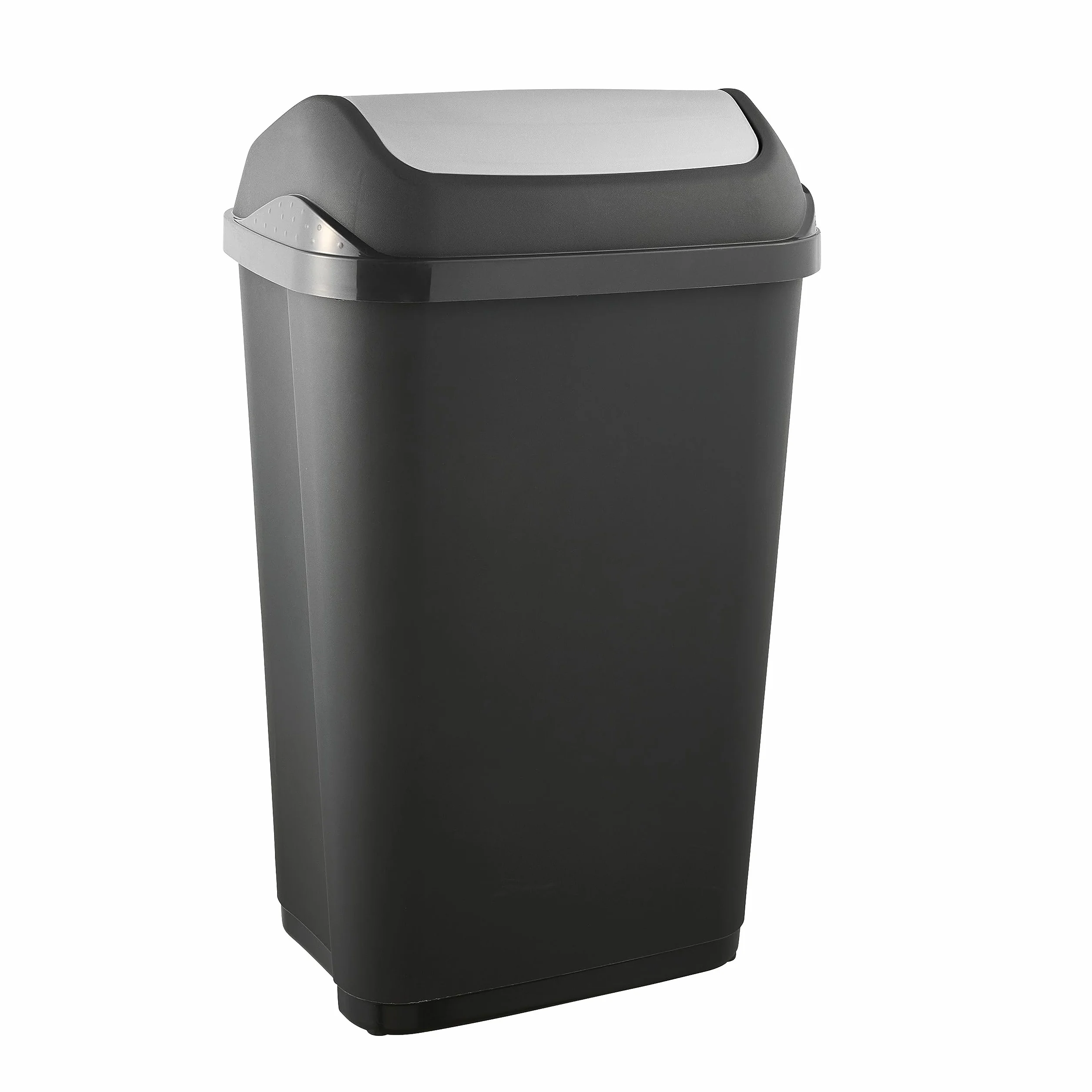 keeeper Pattumiera con Coperchio Basculante, 50 L, Swantje, Grigio Grafite