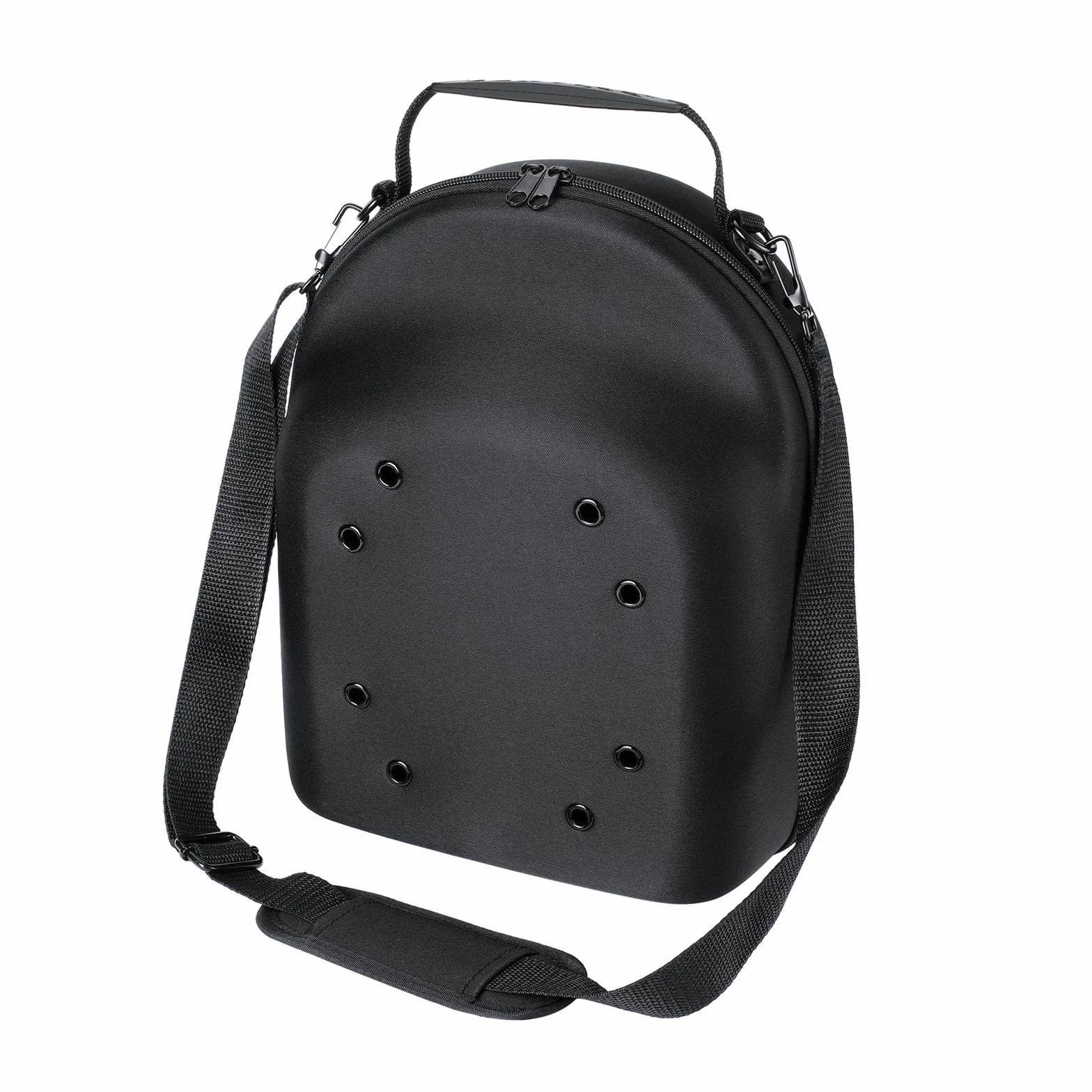 F Fityle Custodia per cappelli, organizer per cappelli rigidi, custodia per zaino, borsa per cappelli da baseball, con manico, custodia da viaggio per, Nero