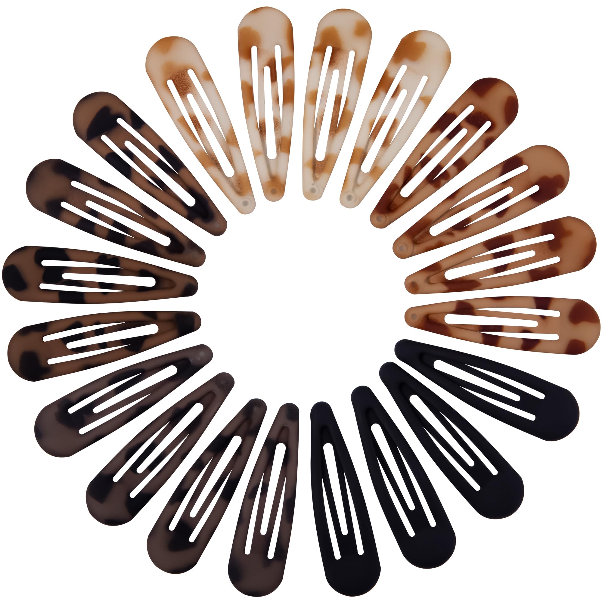 Small Matte Black Tortoiseshell No-Slip Barrettes