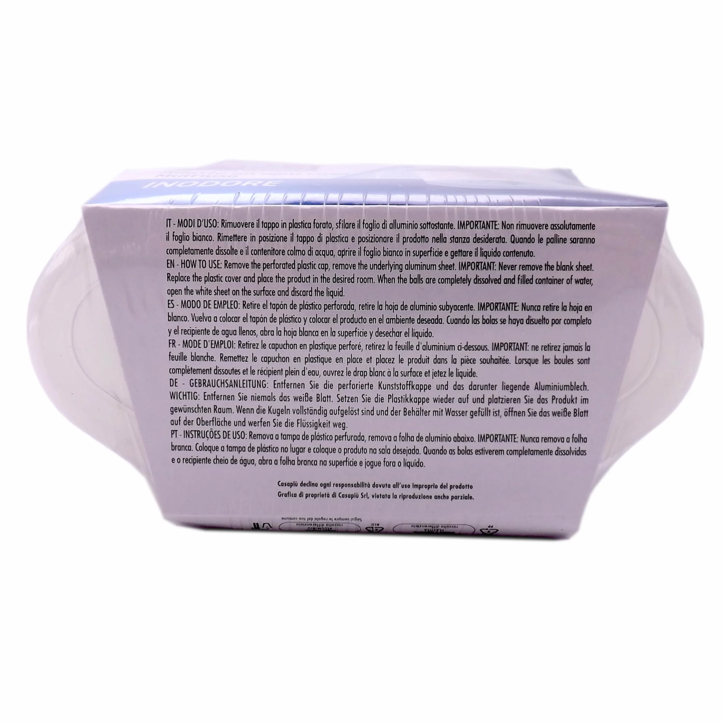 SET 12 vaschette 400ml assorbi umidità INODORE CARBONI GELSOMINO LAVANDA OCEAN VANIGLIA anti odore muffa deumidificatore sali per bagno cucina camper caravan roulotte ripostiglio dispensa armadio