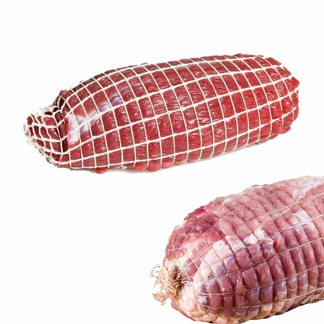 Rete Elastica per Carne 12-14-16-18 Quadri 50 mt, Rotoli per Arrosti e Insaccati, Spago da Cucina