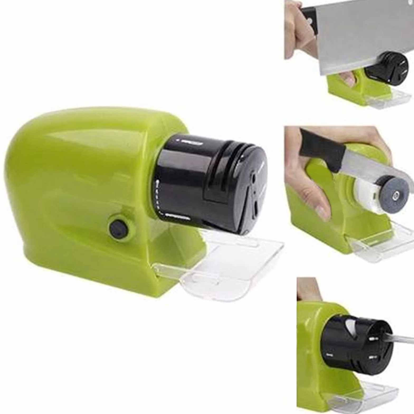 Automatic Electric Knife Sharpener Swifty Sharp Black Quick Sharpening Tool for Kitchen