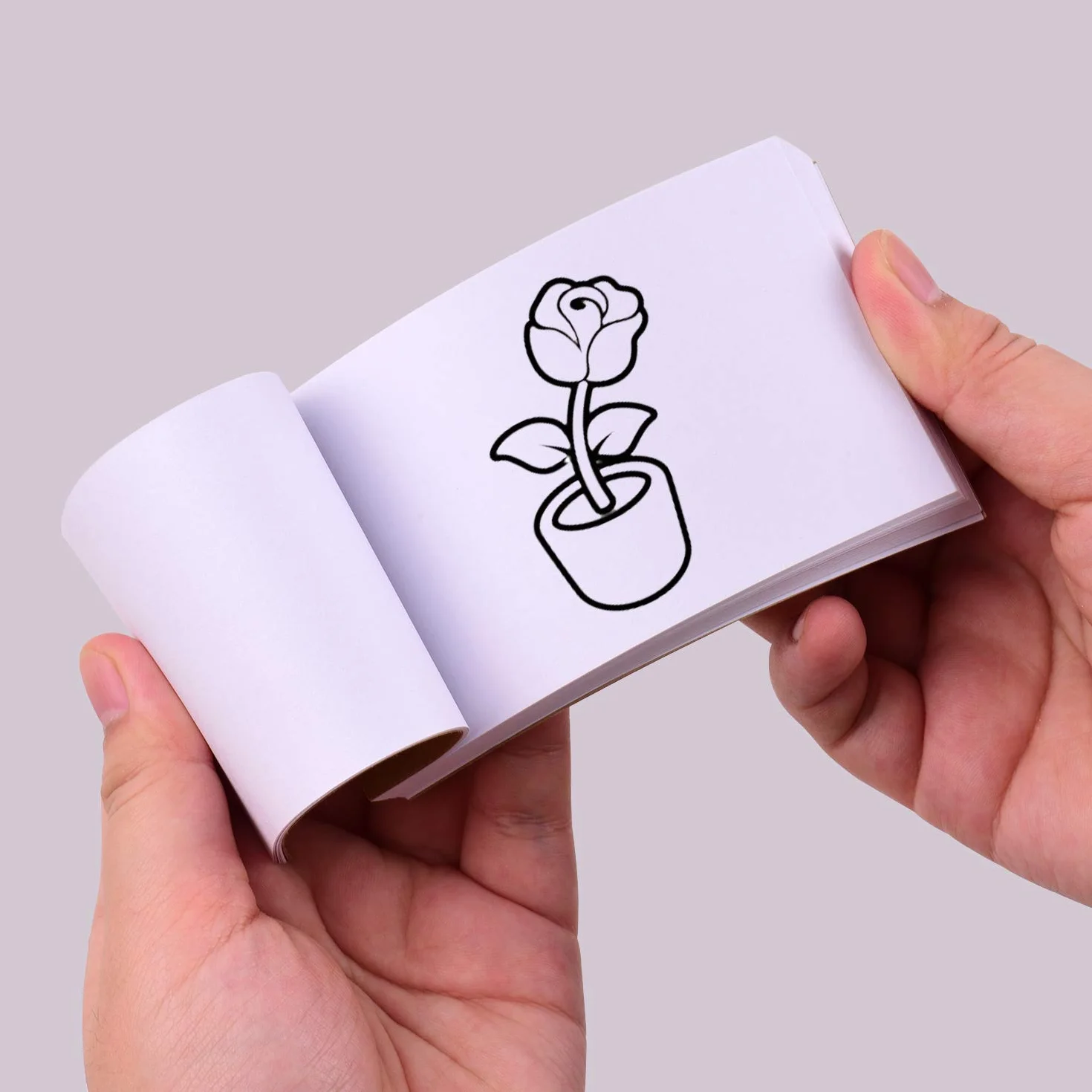 Kit Flip Book z Blokiem LED na Tablet 300 Kartek Papieru do Rysowania z Śrubą do Oprawy