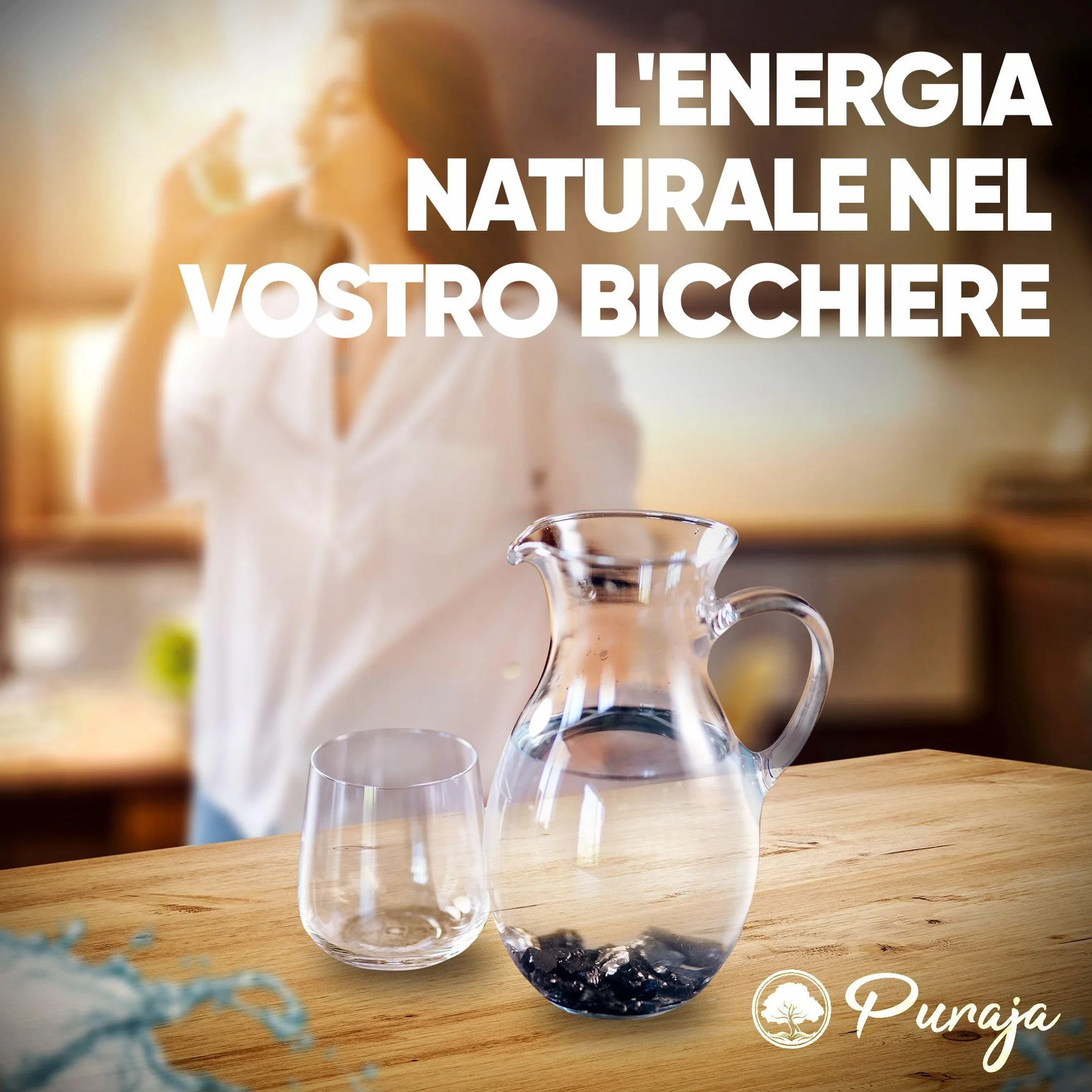 PURAJA Schungite preziosa per il trattamento delle acque, pietre naturali della Carelia, con certificato
