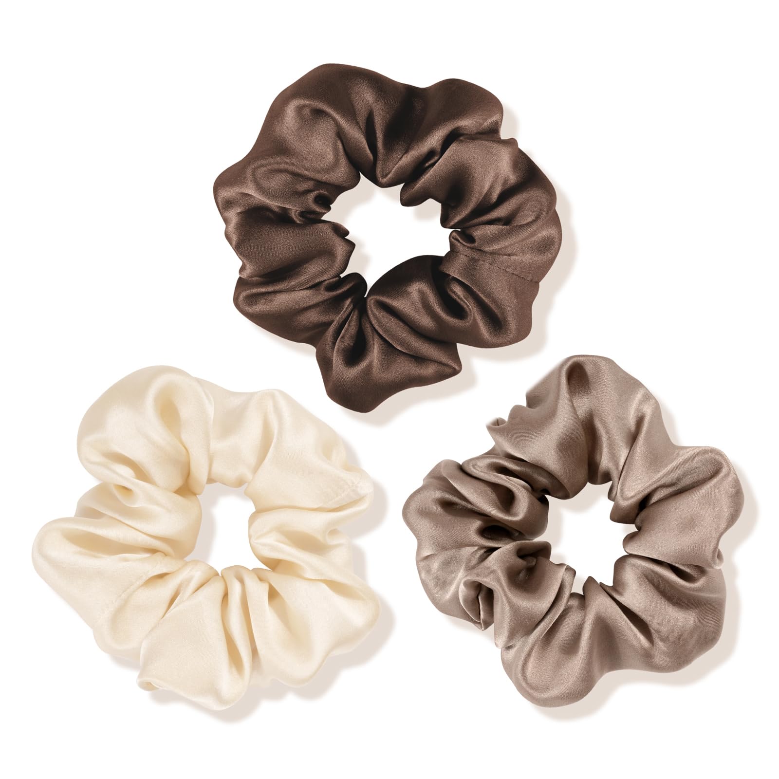 Pure Mulberry Silk Scrunchies for Gentle Hair