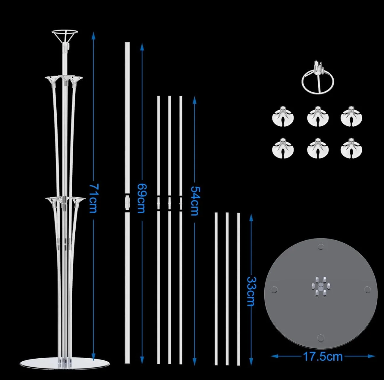 PILIN Kit arco di palloncini riutilizzabile Arco di palloncini bianco 2,3x3,2M regolabile per matrimoni, lauree, compleanni, decorazioni di Natale