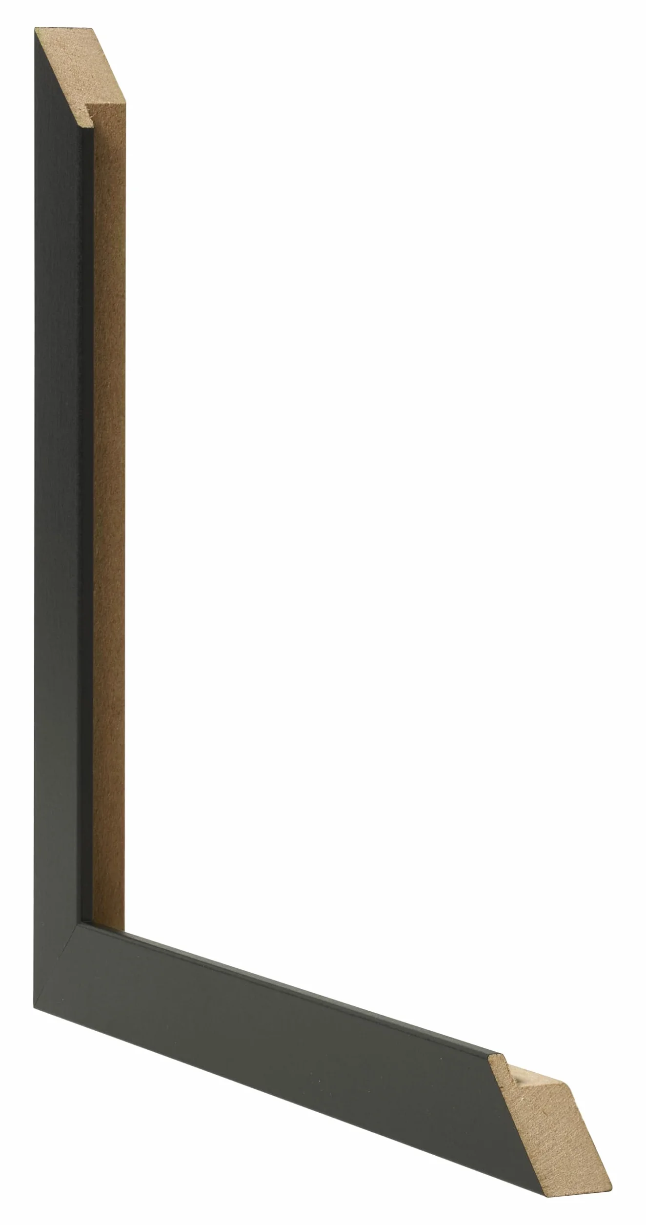 Cornice 42x60 cm - Nero Opaco - Cornice per foto in MDF con vetro plastico Antiriflesso - Cornice portafoto 42x60 cm - Benno