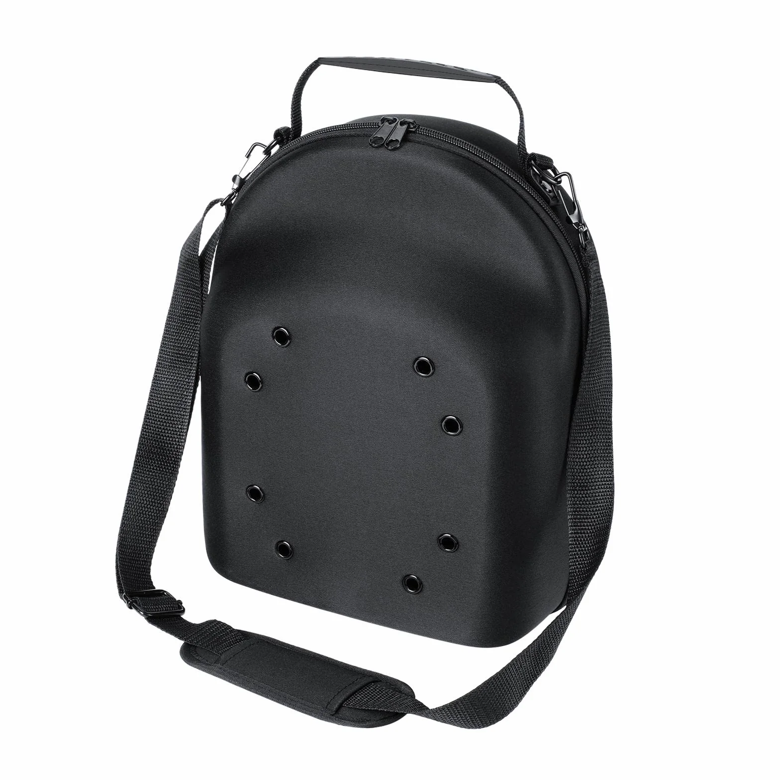 F Fityle Custodia per cappelli, organizer per cappelli rigidi, custodia per zaino, borsa per cappelli da baseball, con manico, custodia da viaggio per, Nero