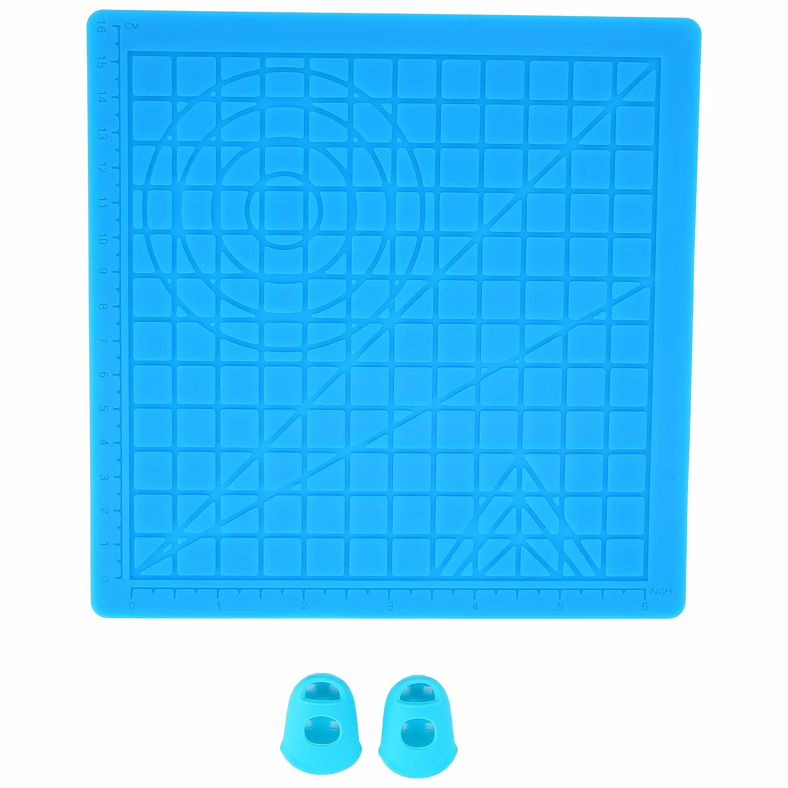 Tappetino in Silicone per Stampa 3D con Tappi per le Dita, Design 3D Flessibile