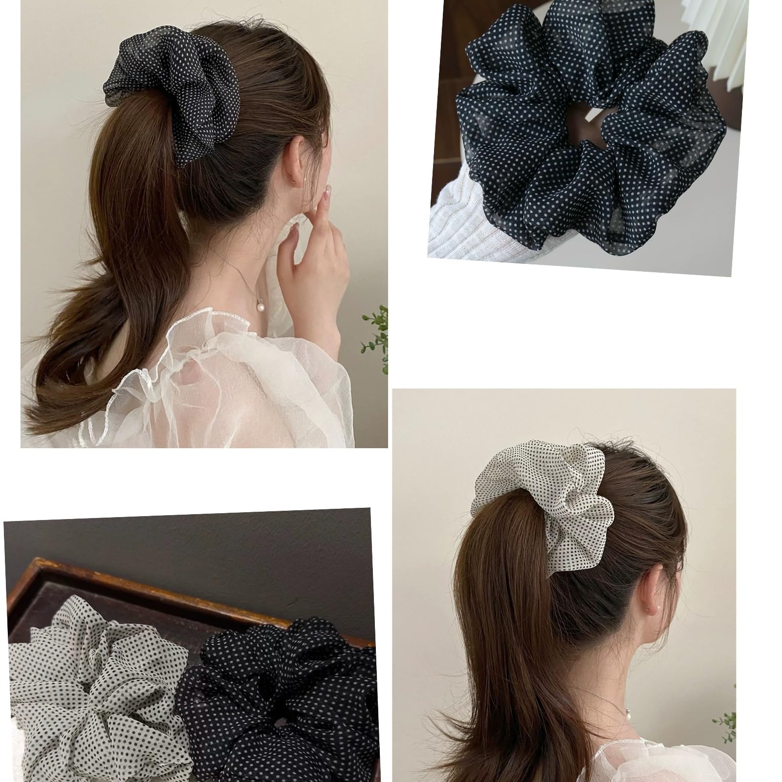 Elegant Oversized Satin Hair Scrunchie