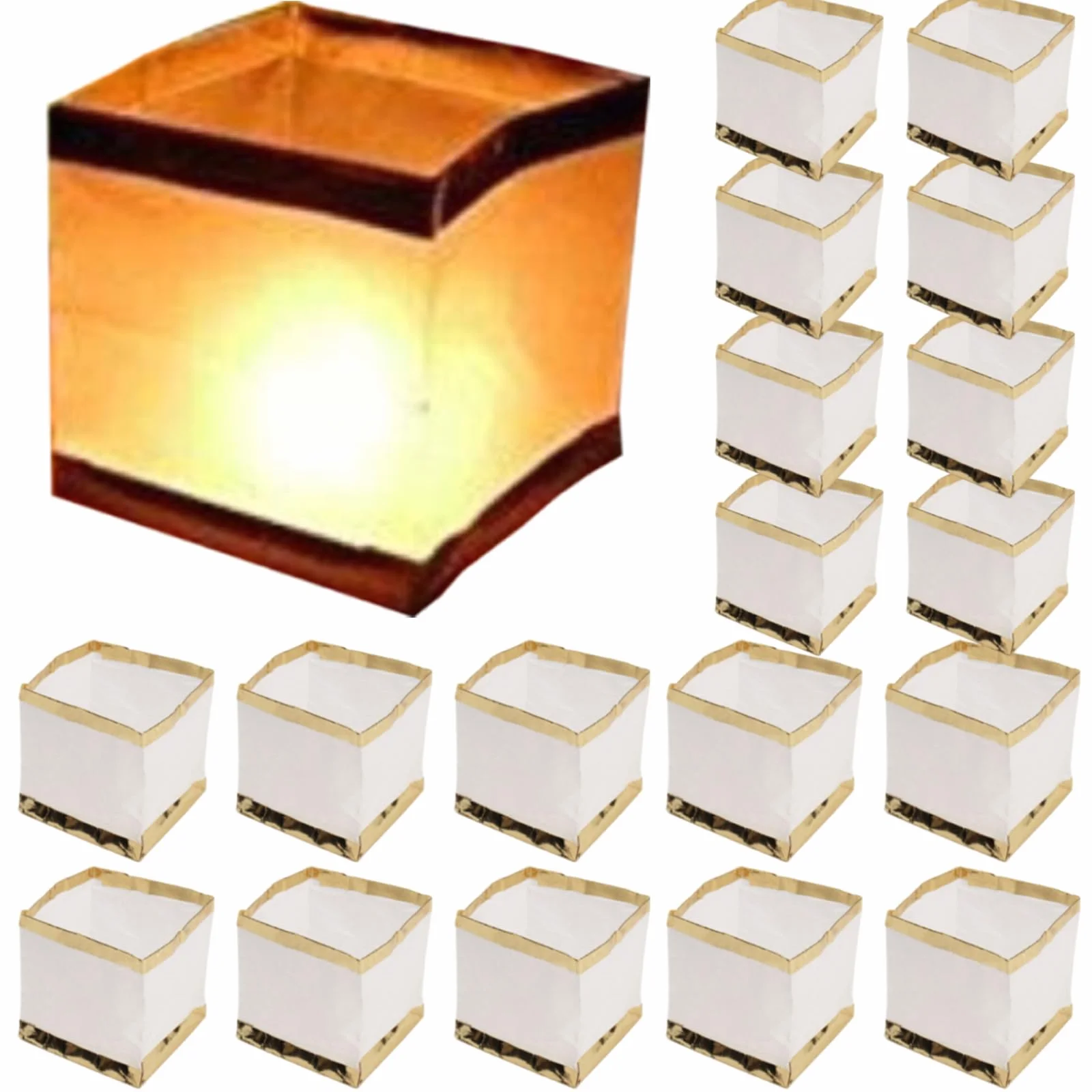 Lanterne Galleggianti Fai-da-te 20 Pezzi, Luci per Piscina Scrivibili e Disegnabili, Bianche 6 e 4 Pollici per Esprimere Desideri
